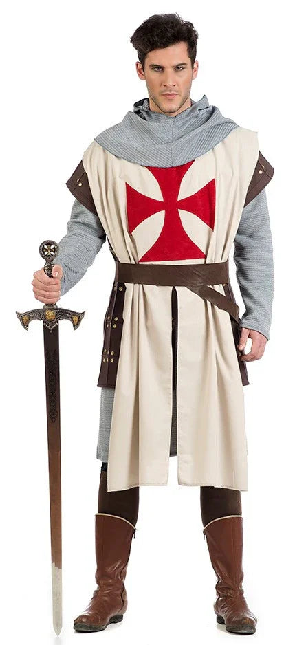 Disfraz de Maestre Templario Medieval para Hombre Caballeros y Cruzados Medievales Limit Sport
