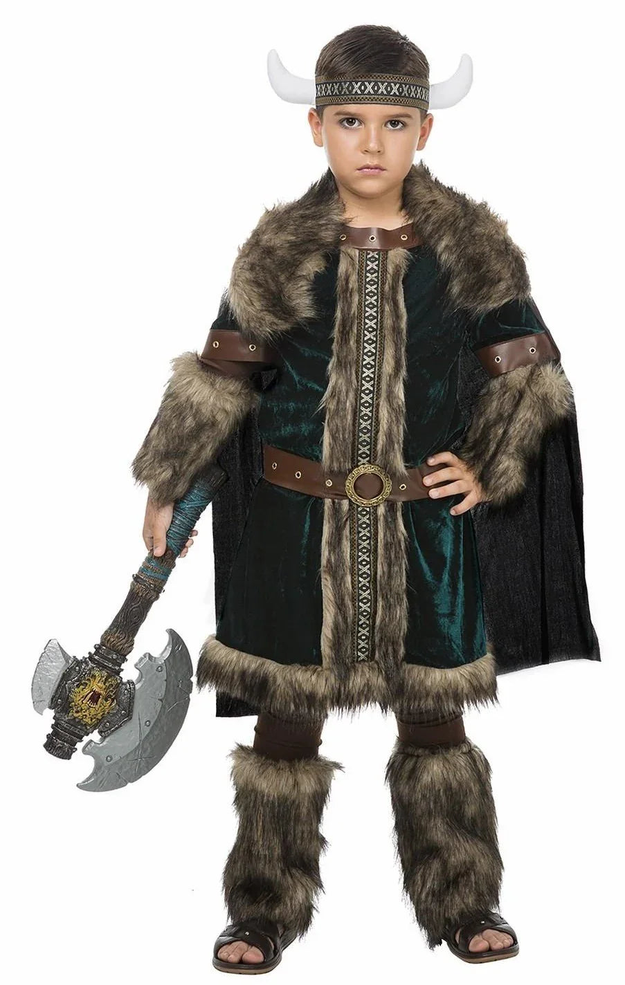 Disfraz de Guerrero Vikingo para Niño Vikingo Kimokawaii