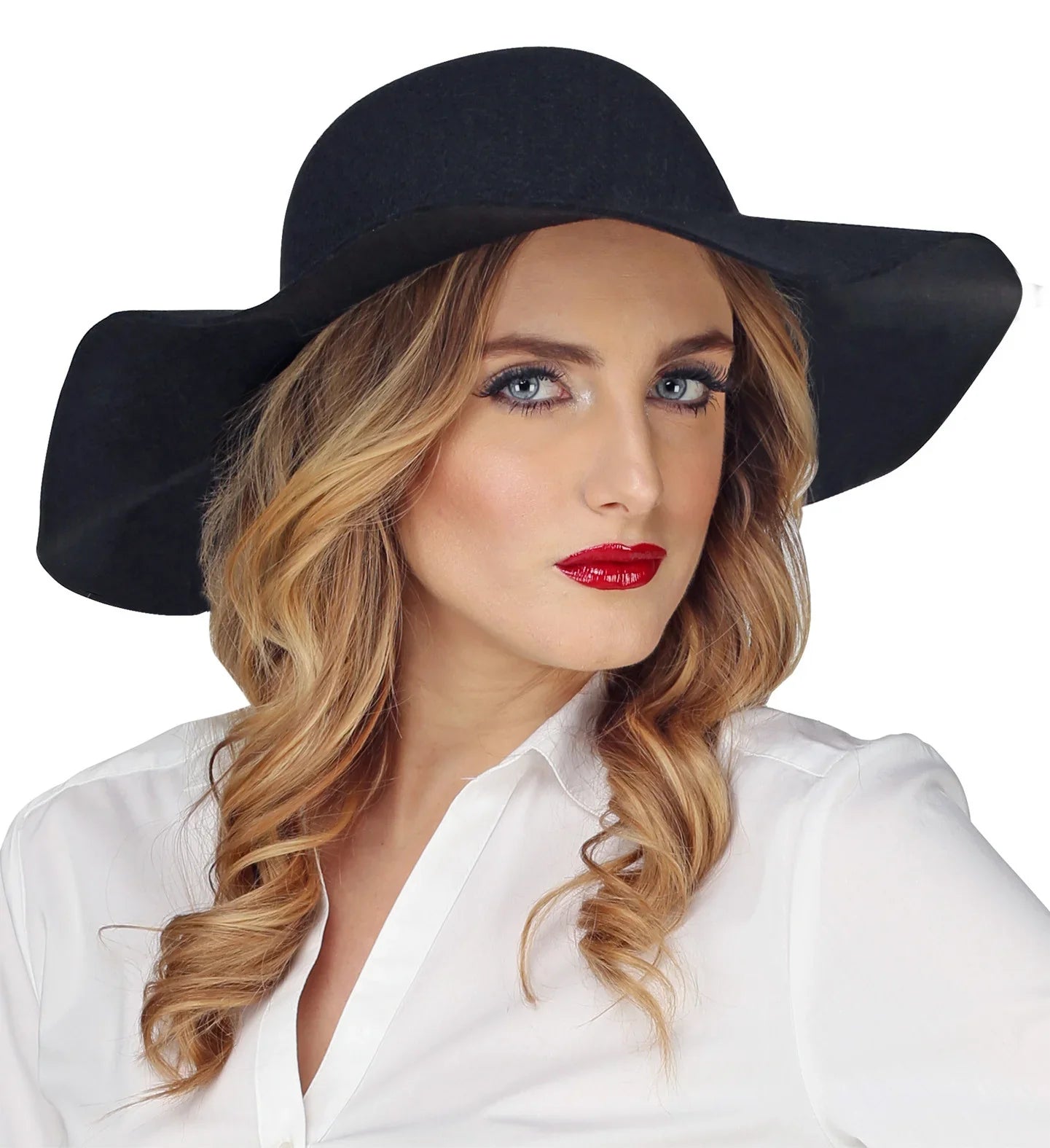 Pamela Negra de Fieltro para Decorar Sombreros y Gorros Widmann