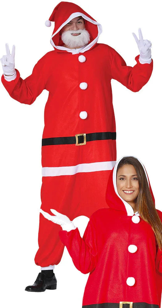 Disfraz de Papá Noel Pijama para Adulto Papa Noel y Mama Noel Guirca