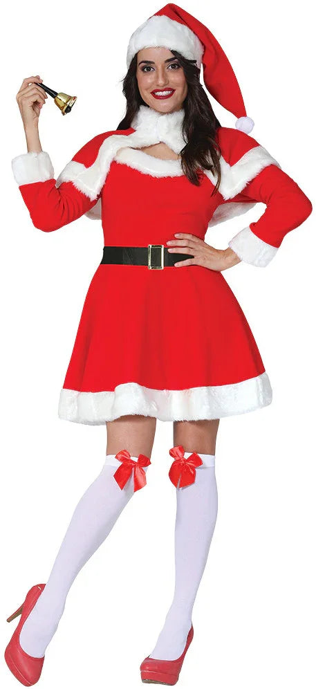 Disfraz de Mamá Noel Manga Larga para Mujer Papa Noel y Mama Noel Guirca