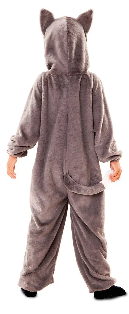Disfraz de Lobo Gris de Peluche Infantil Lobo EuroCarnavales