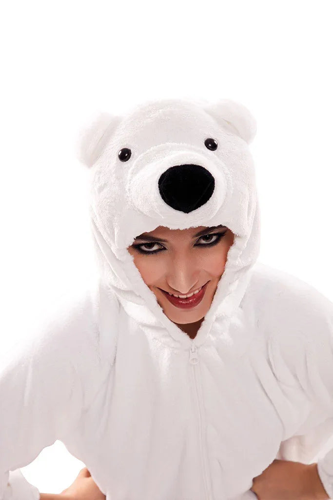 Disfraz de Oso Polar de Peluche para Adulto Oso Pardo, Panda y Polar EuroCarnavales