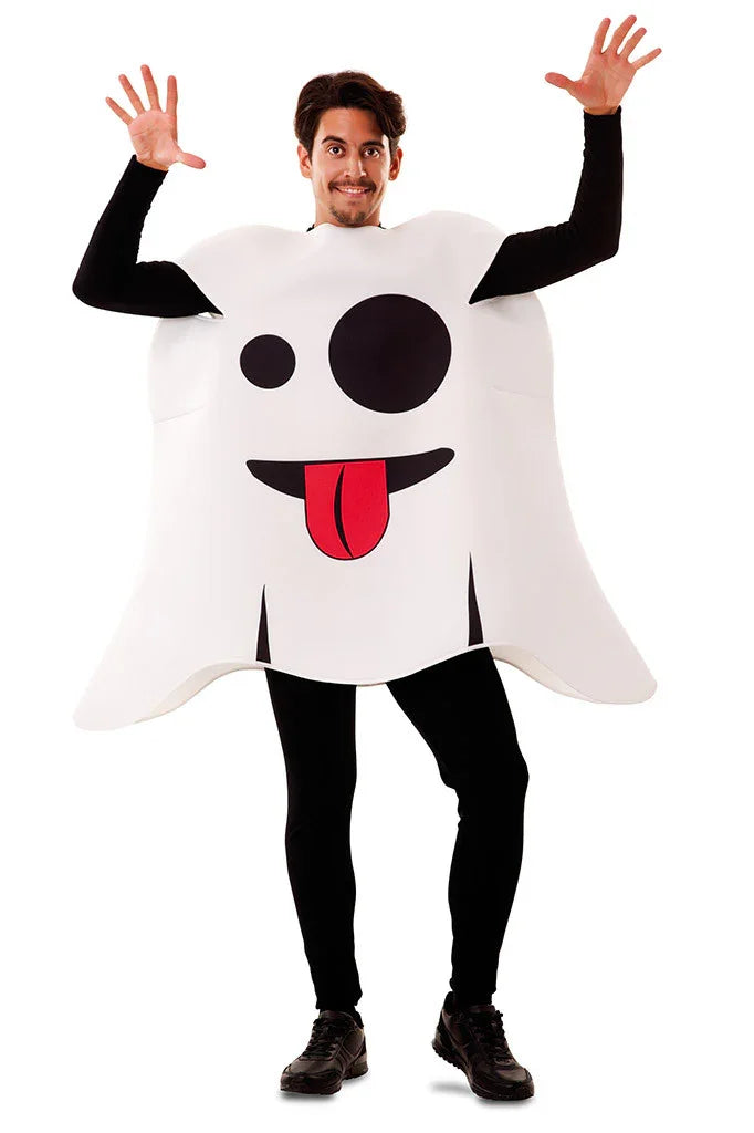 Disfraz de Emoticono Fantasma del Whatsapp para Adulto Emoticonos EuroCarnavales