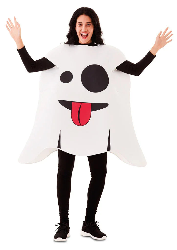 Disfraz de Emoticono Fantasma del Whatsapp para Adulto Emoticonos EuroCarnavales