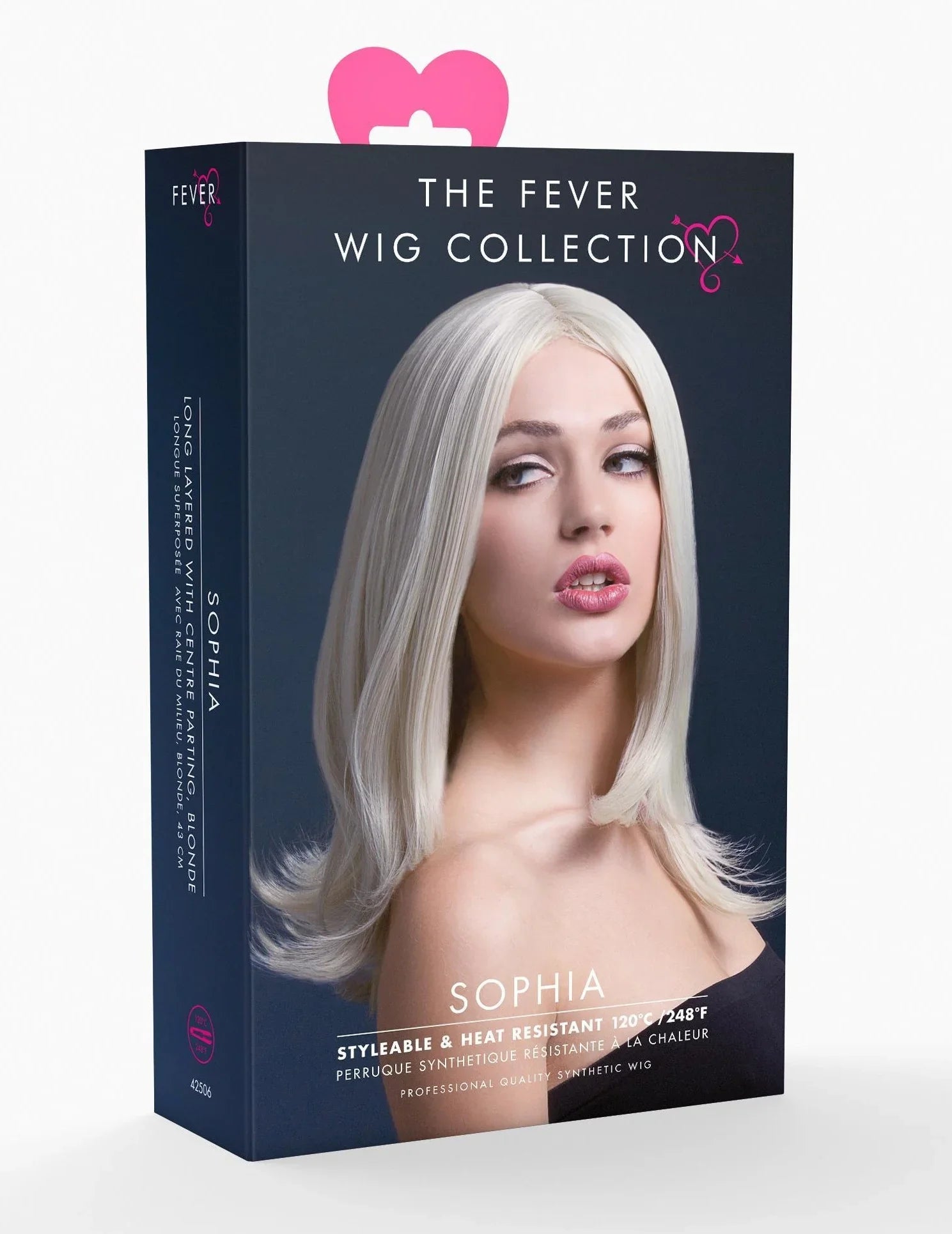 Peluca Rubia de Media Melena Premium Pelucas Rubias Smiffys