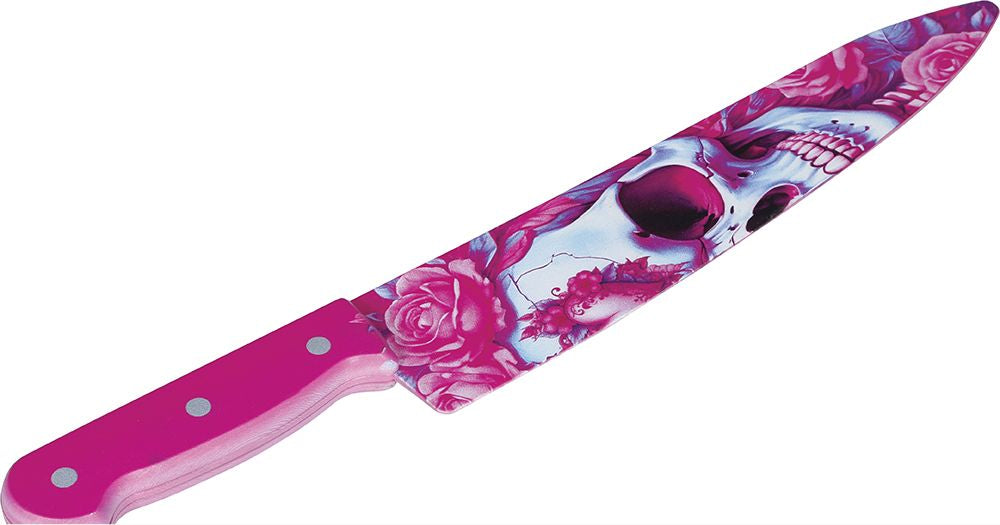Coltello Scheletro Rosa di 37 cm