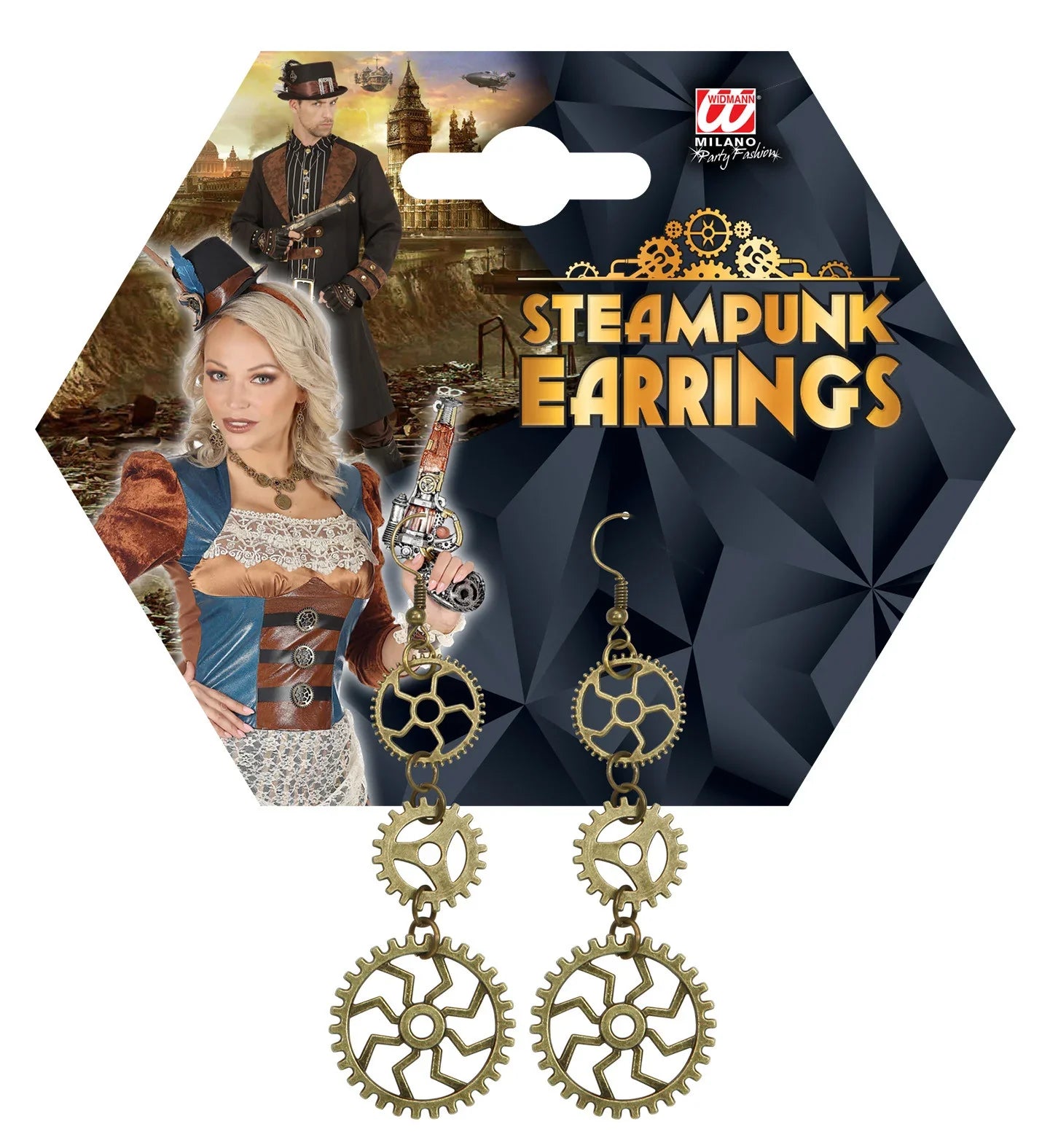 Pendientes Steampunk con Engranajes Steampunk Widmann