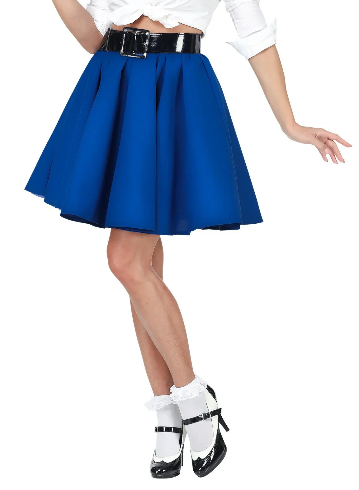 Falda Grease Azul Estilo Pin Up Complementos Grease Años 40 - 50 Widmann