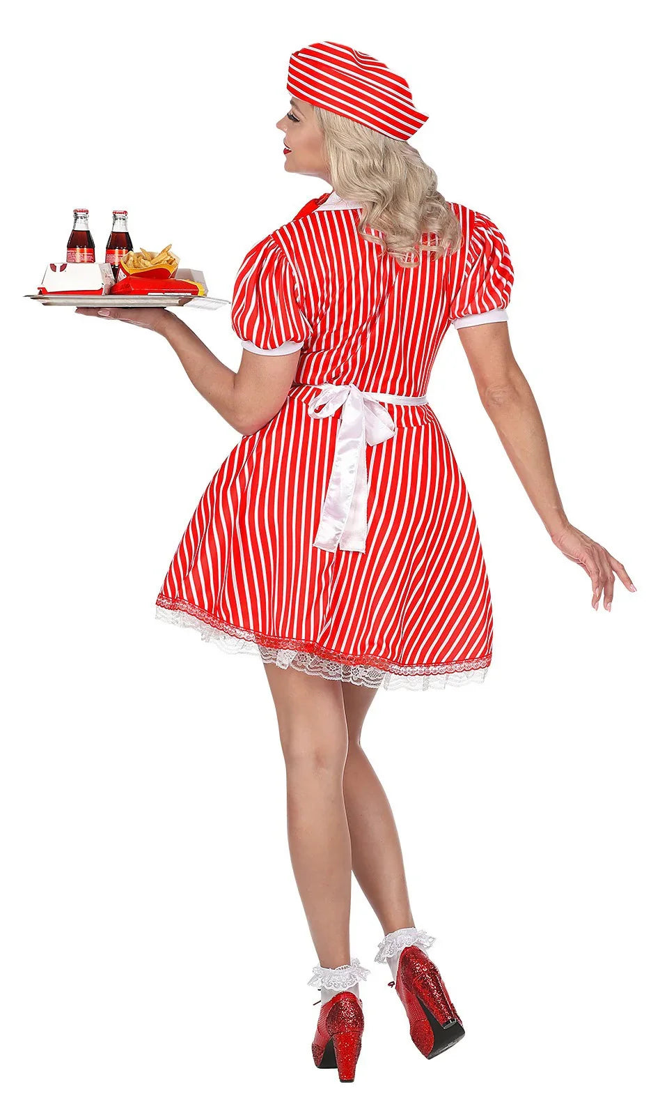 Disfraz de Camarera Pin Up Años 50 para Mujer Grease y Años 40 - 50 Widmann