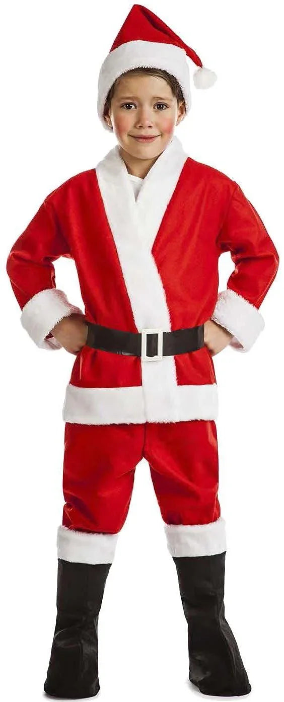 Disfraz de Papá Noel Bonachón para Niño Papa Noel y Mama Noel Kimokawaii