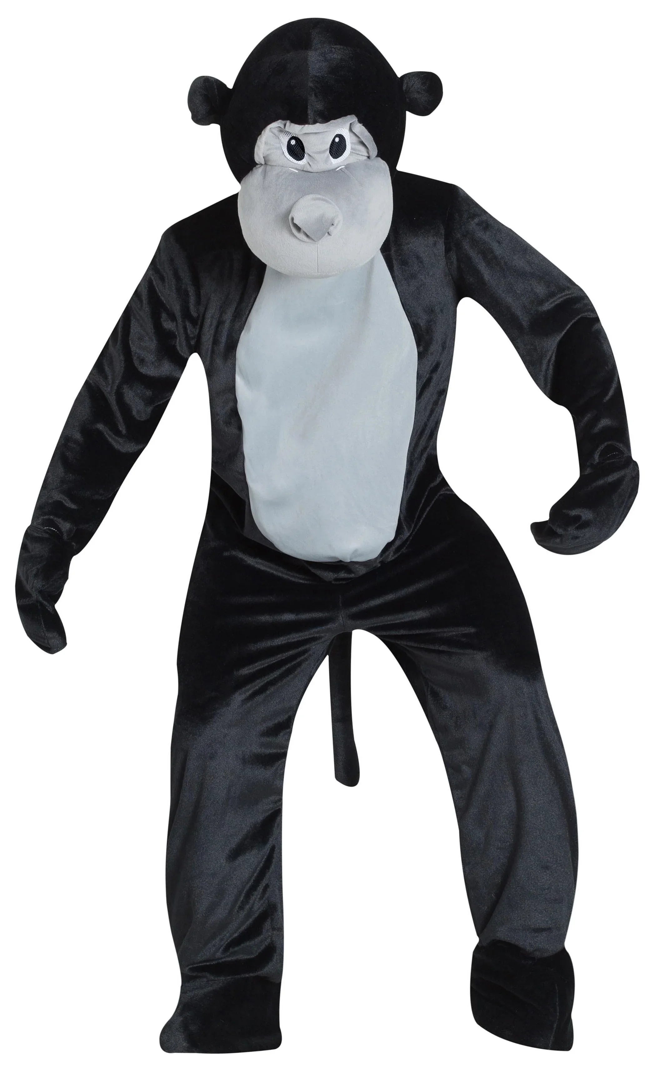 Disfraz de Mono Cabeza Gigante para Adulto Mono y Gorila Kimokawaii