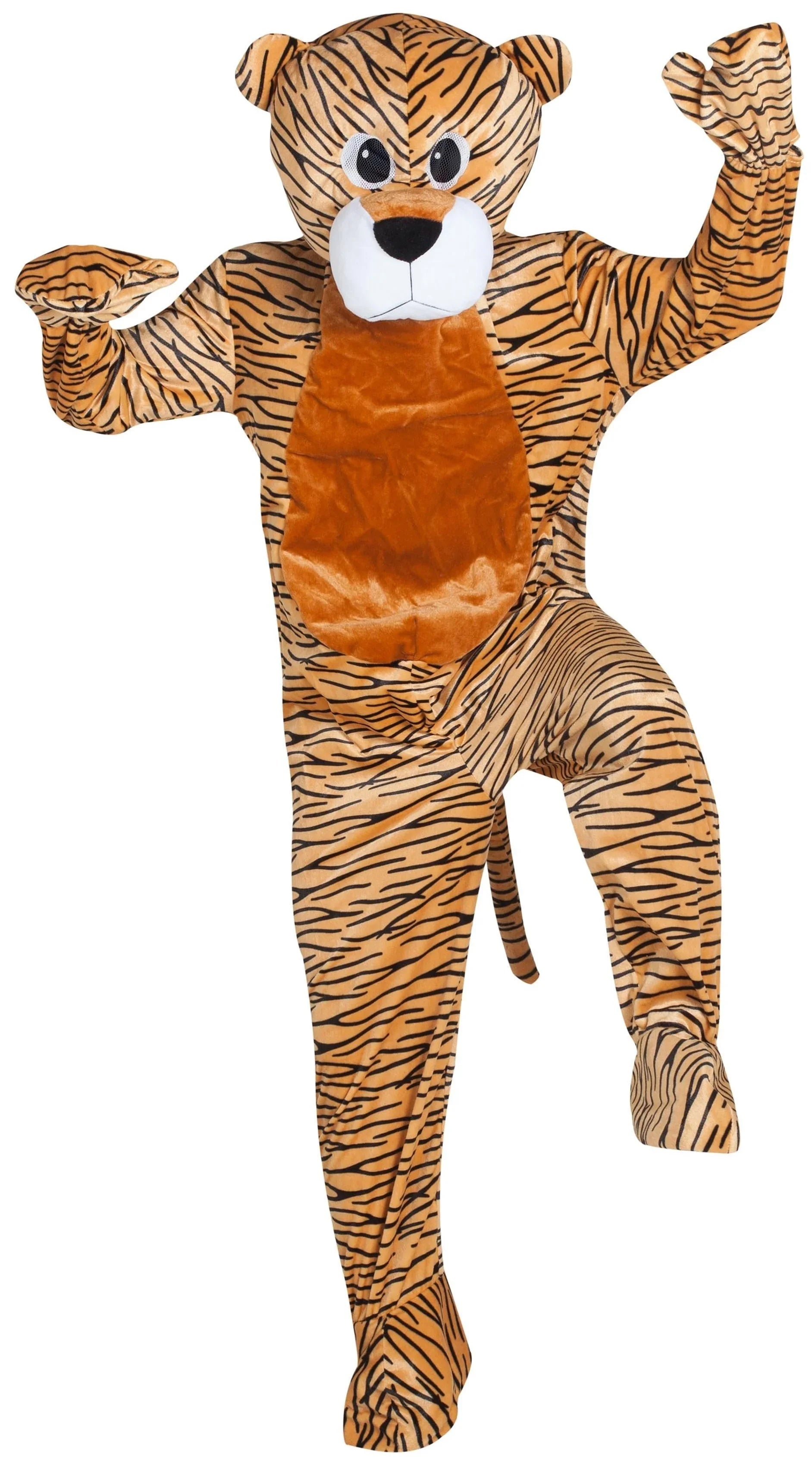 Disfraz de Tigre Cabeza Gigante para Adulto Tigre Kimokawaii