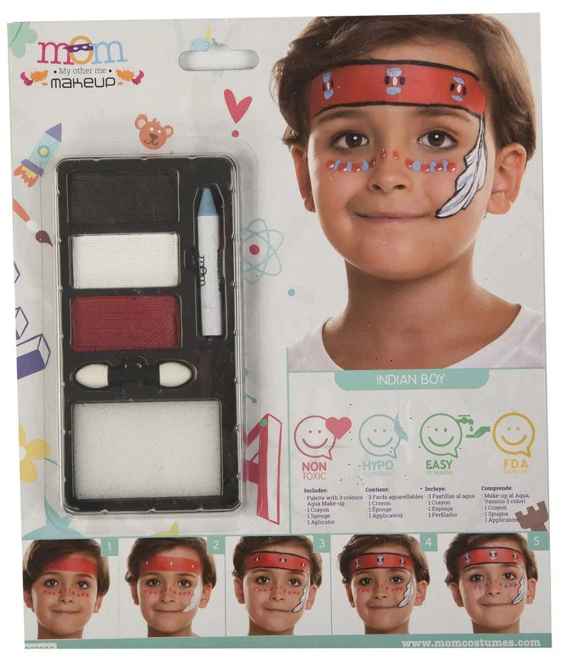 Kit de Maquillaje de Indio Infantil Complementos Indios Viving