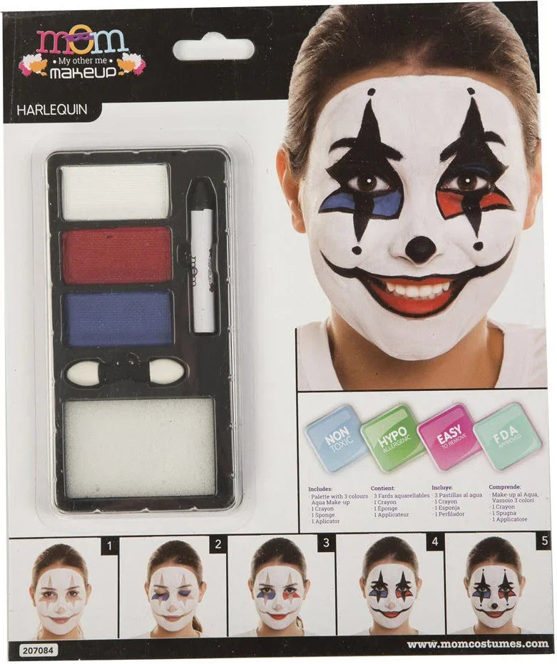 Kit de Maquillaje de Arlequín para Adulto Arlequines y Bufones Viving