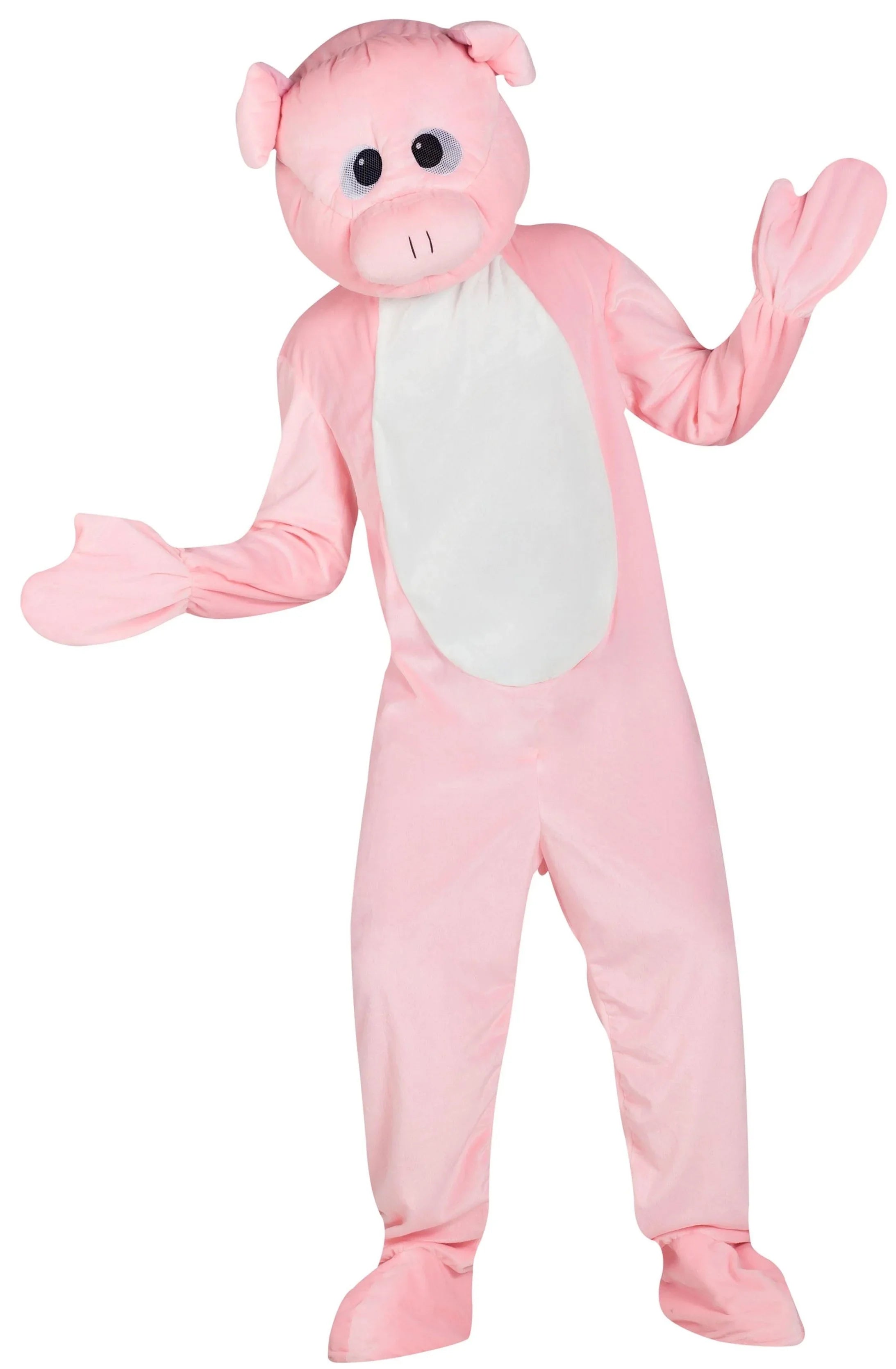 Disfraz de Cerdo Cabeza Gigante para Adulto Cerdo Kimokawaii