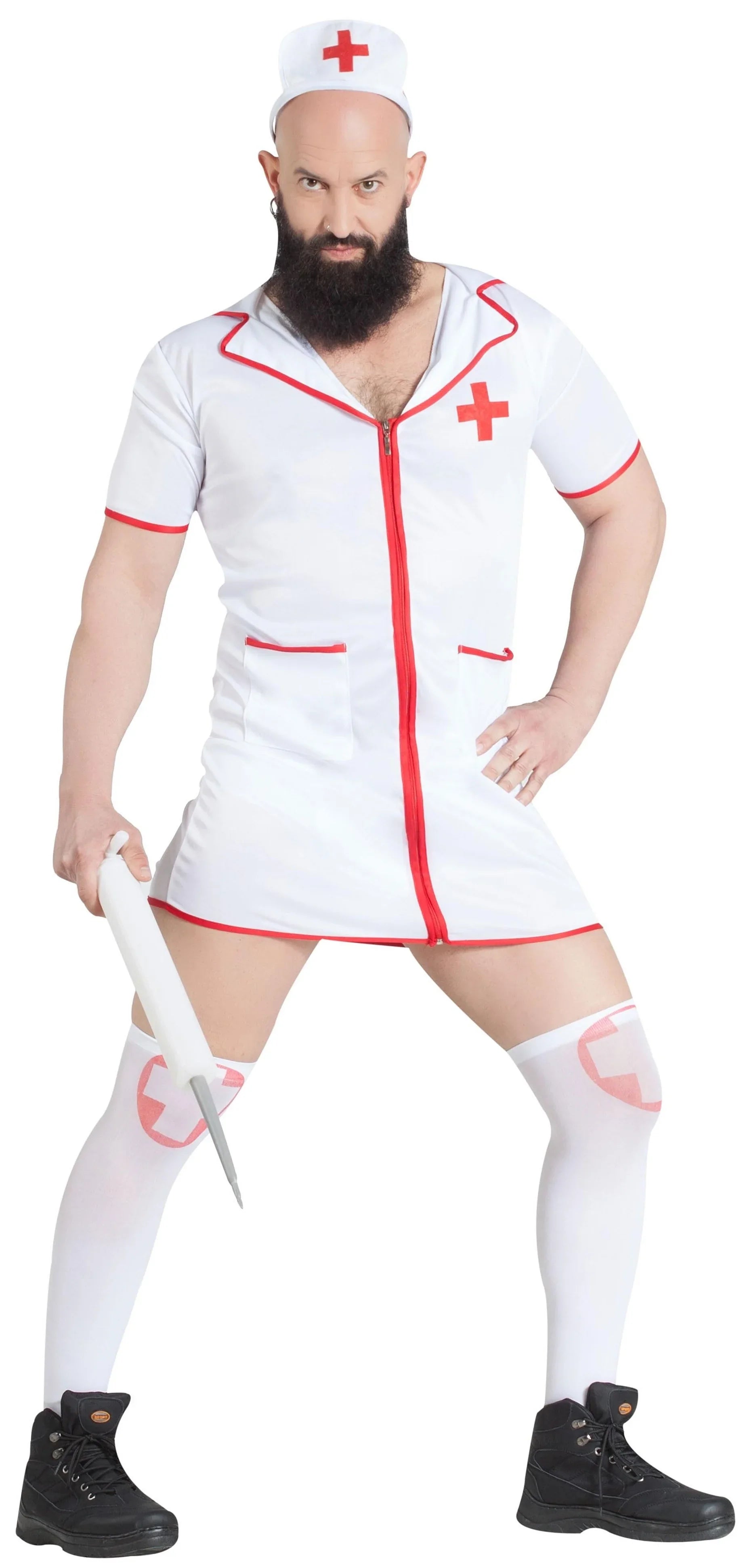 Disfraz de Enfermera para Hombre Enfermeras y Médicos Kimokawaii