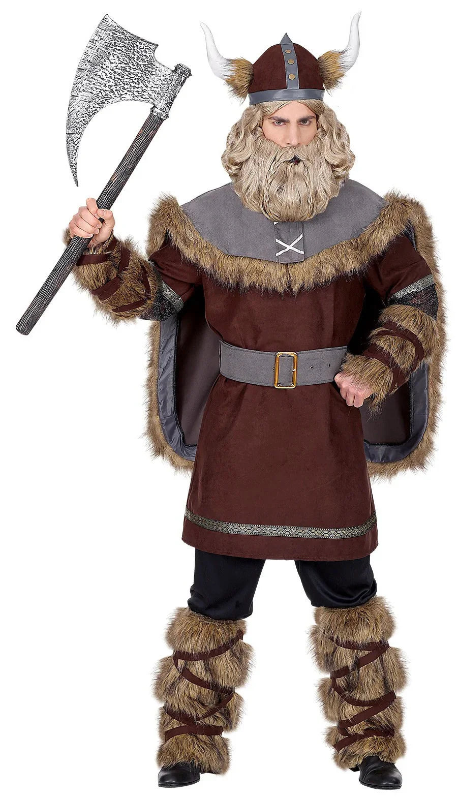 Disfraz de Guerrero Vikingo Premium para Hombre Vikingos Widmann
