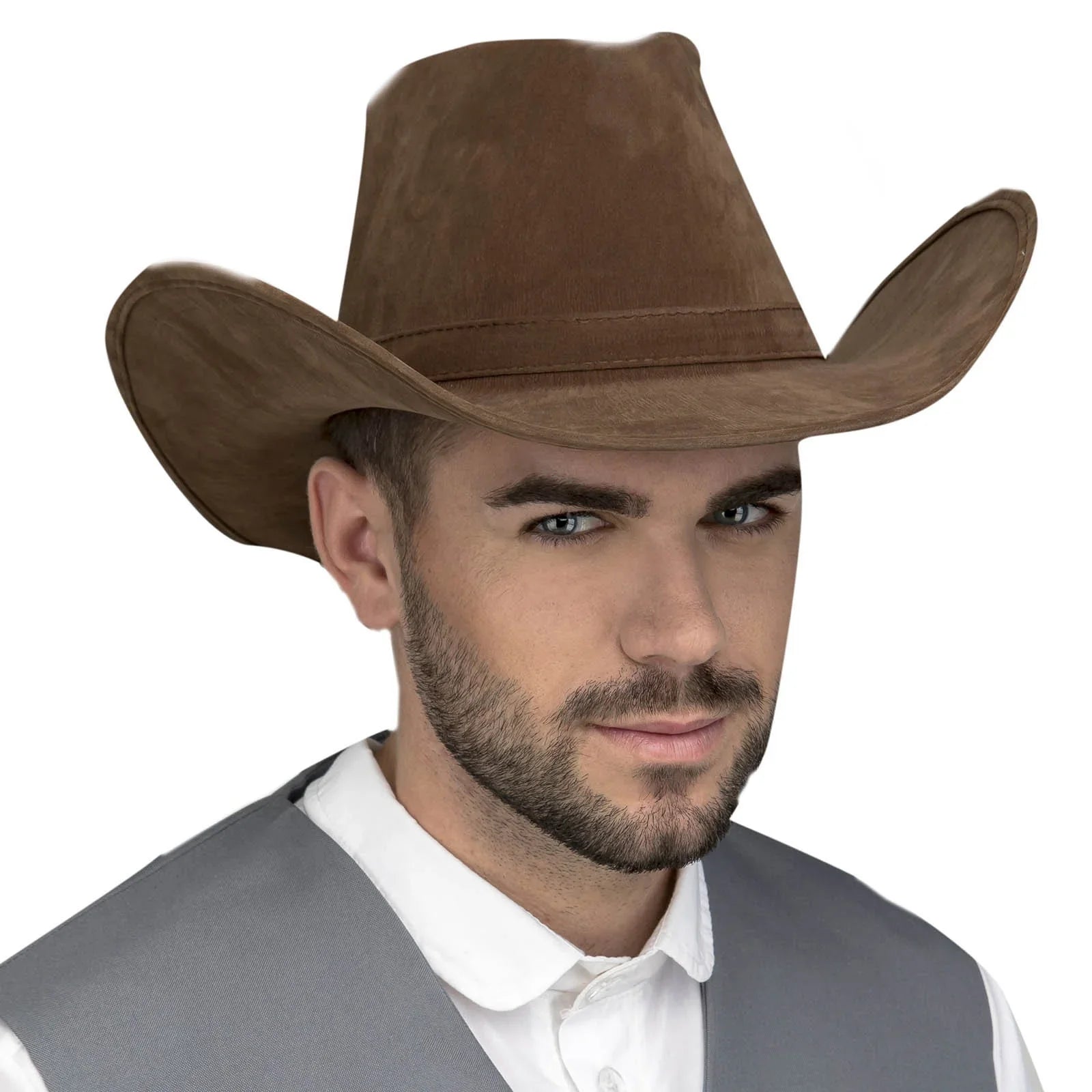 Sombrero de Vaquero Flocado Premium Complementos Vaqueros Viving