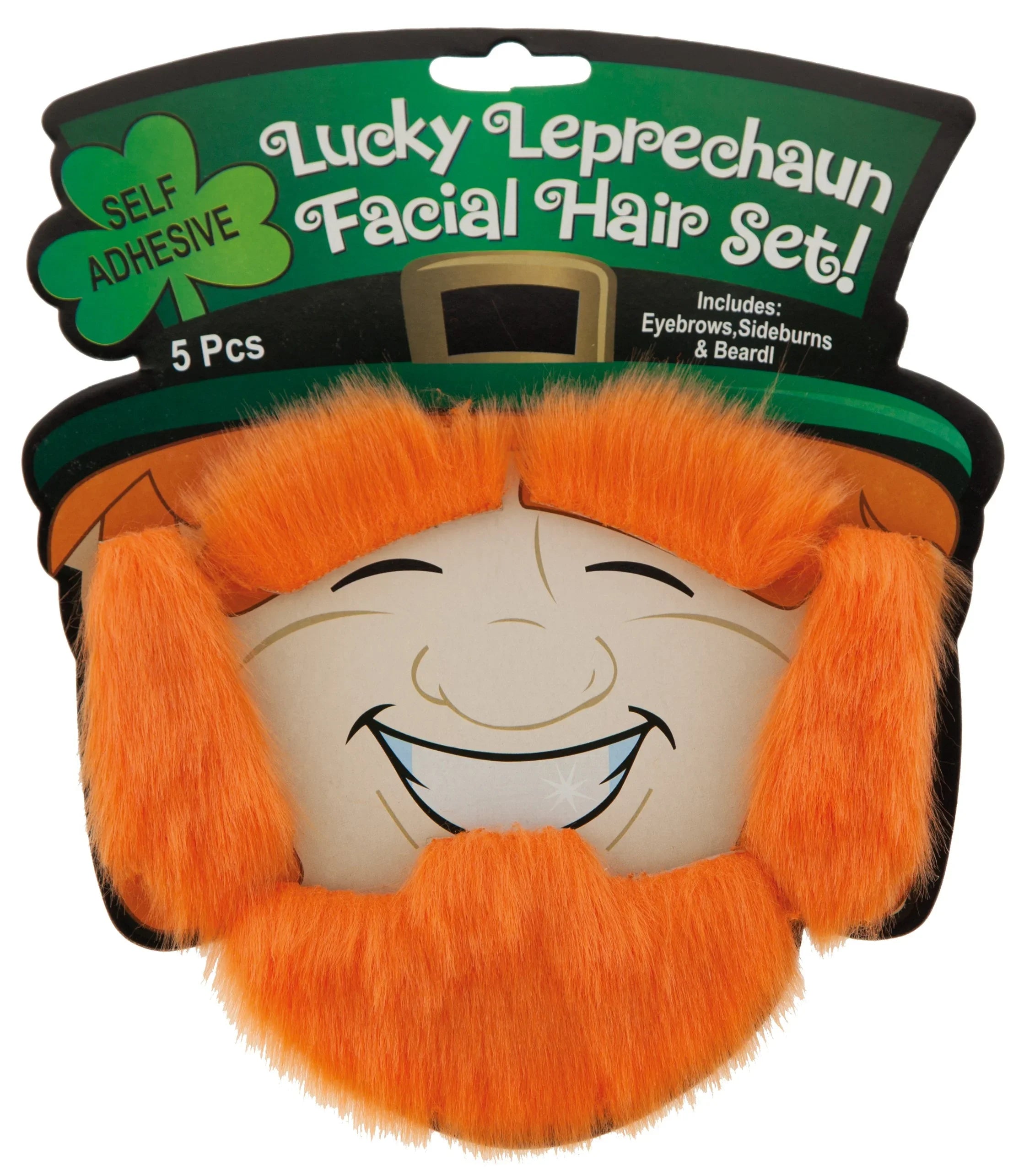 Kit de Irlandés con Cejas, Patillas y Barba San Patricio Fycar Complementos