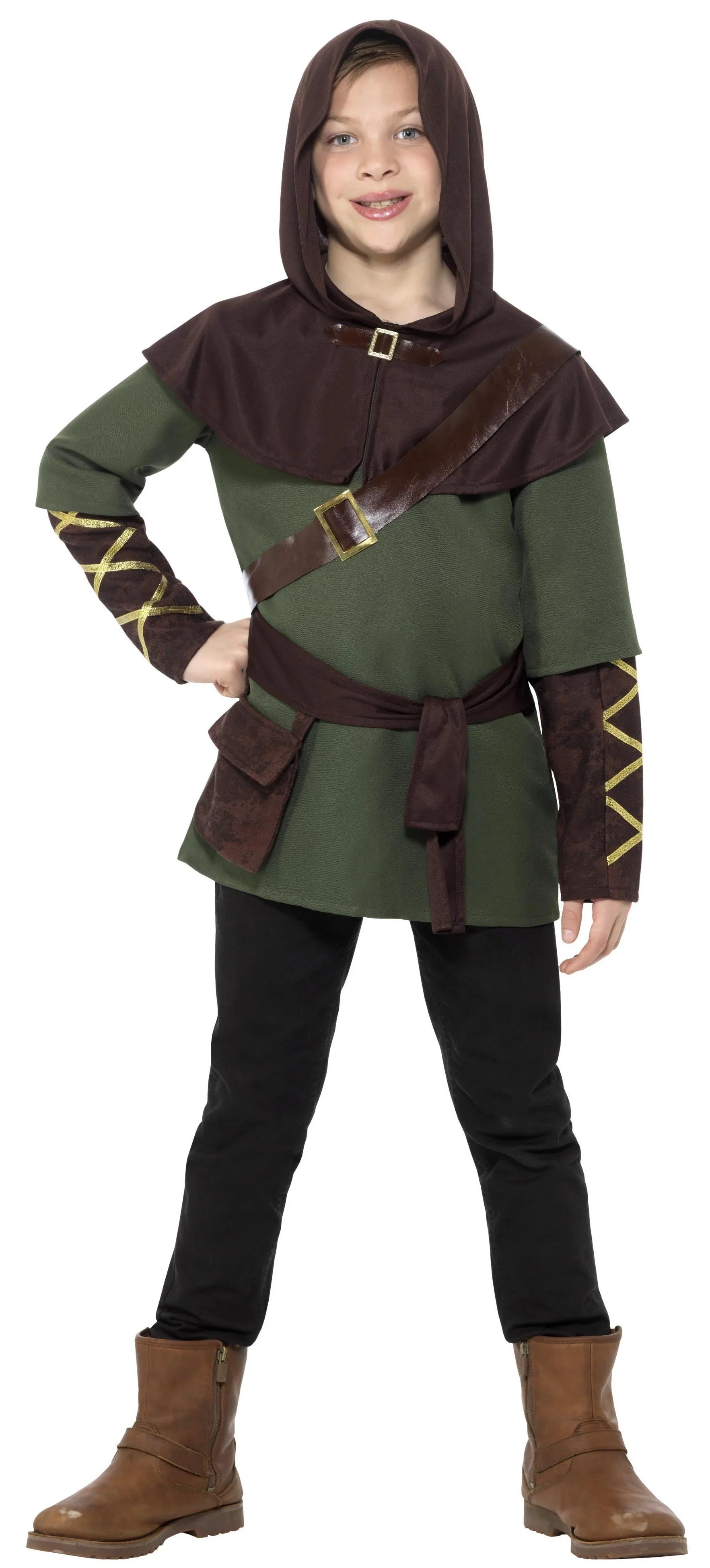 Disfraz de Arquero Robin Hood para Niño Robin Hood y Arqueros Smiffys