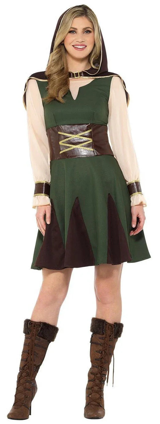 Disfraz de Arquera Robin Hood para Mujer Robin Hood y Arqueros Smiffys