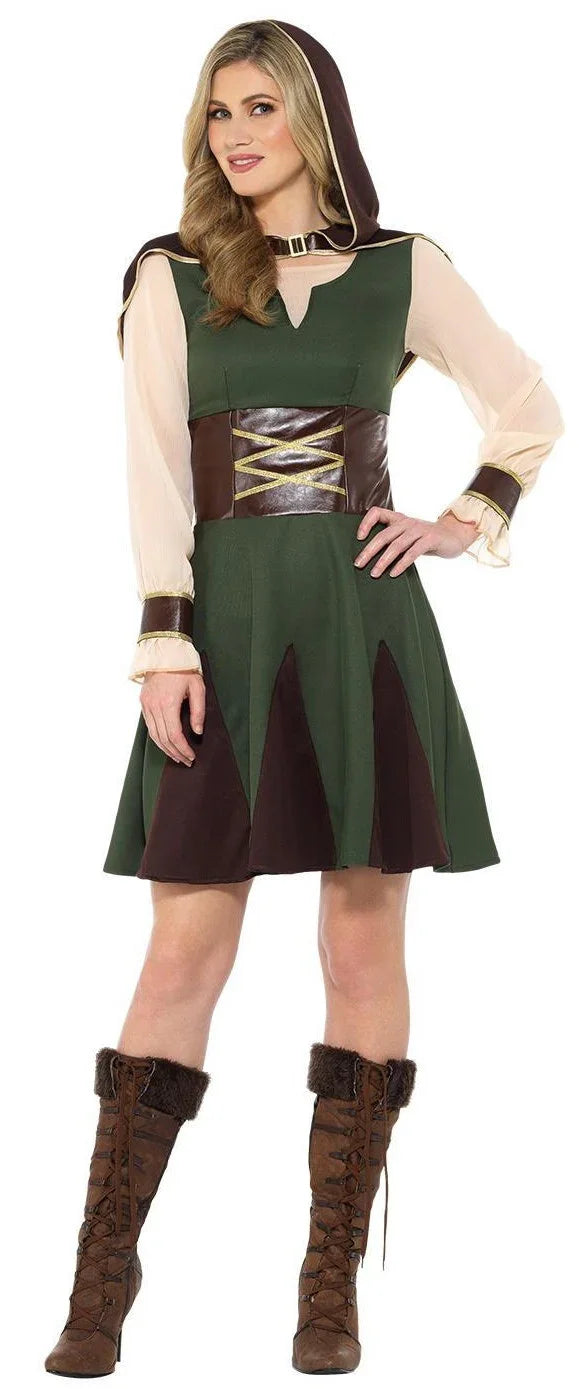 Disfraz de Arquera Robin Hood para Mujer Robin Hood y Arqueros Smiffys