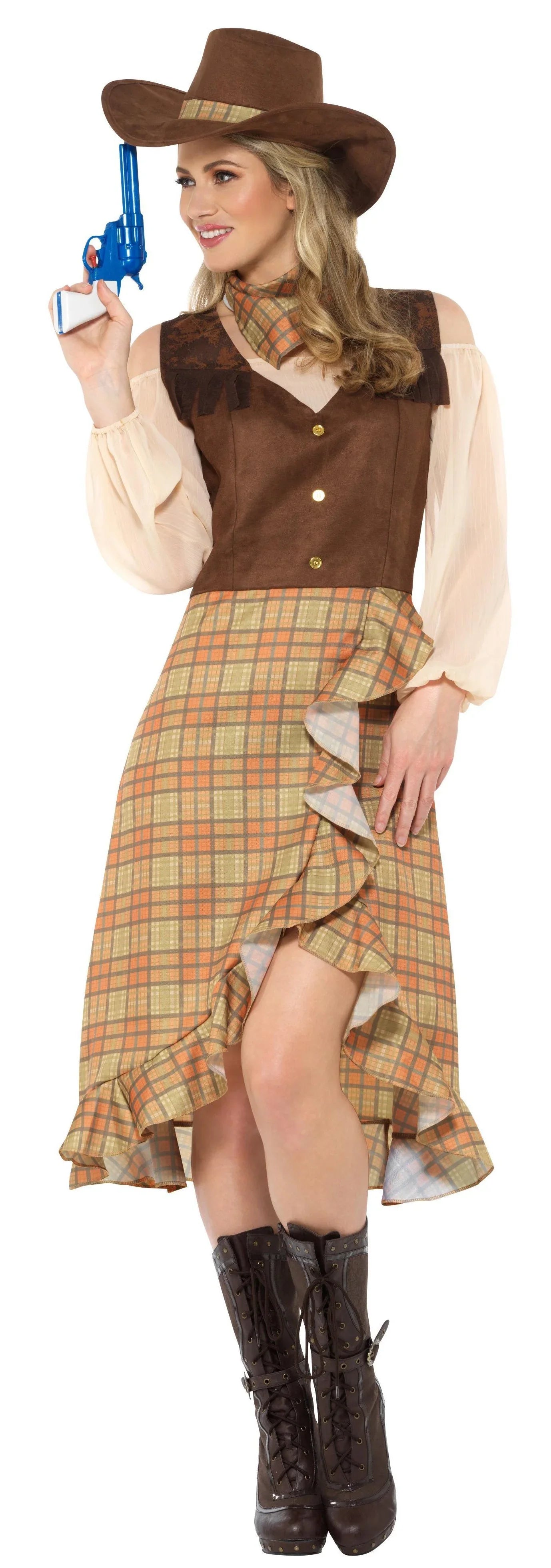 Disfraz de Vaquera con Sombrero para Mujer Vaquero Smiffys