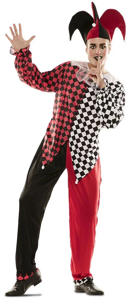 Disfraces en Pareja de Arlequines Rojos y Negros Arlequines y Bufones Disfraces Simon