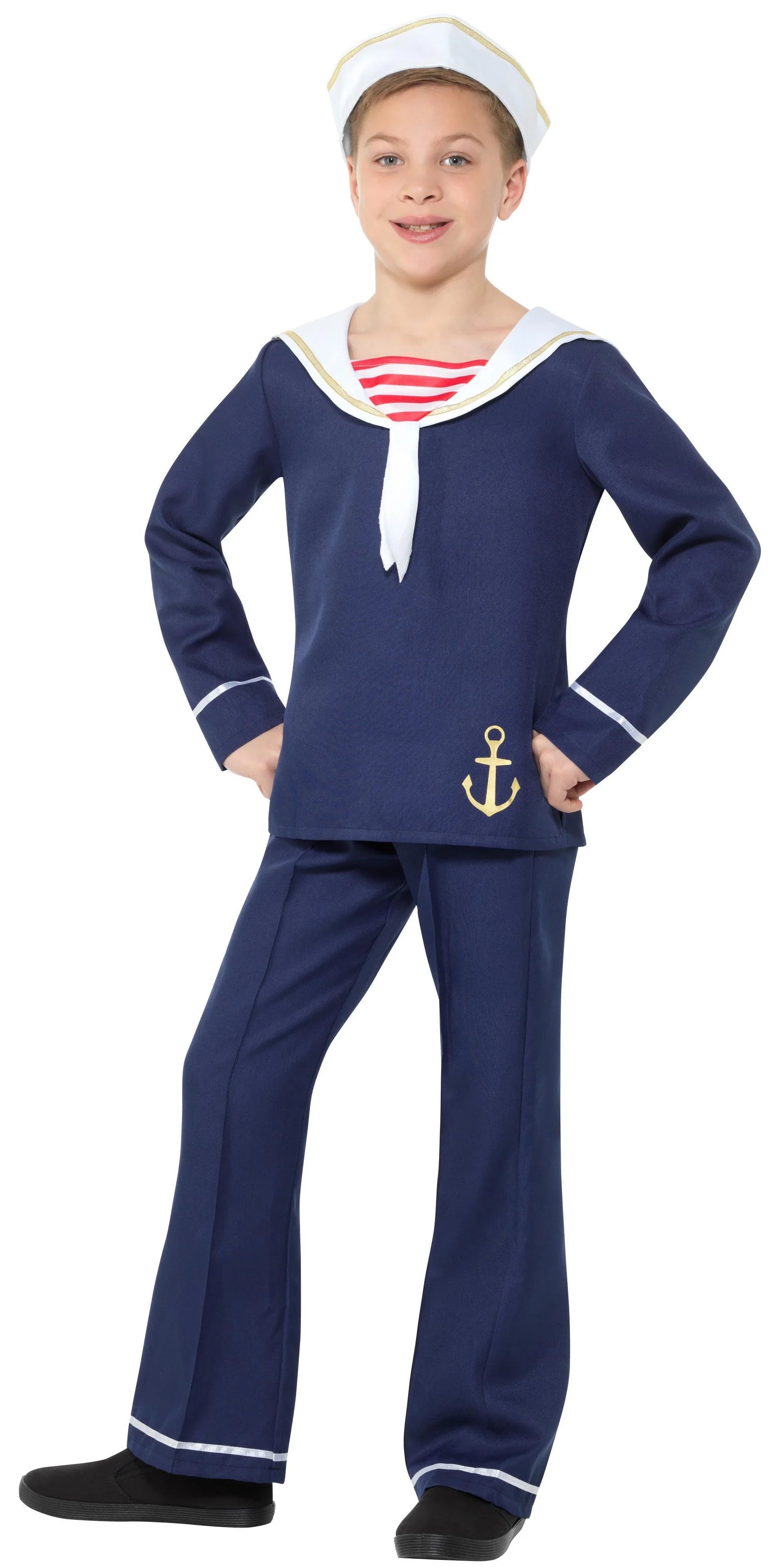 Disfraz de Marinero Azul para Niño Marinero Smiffys