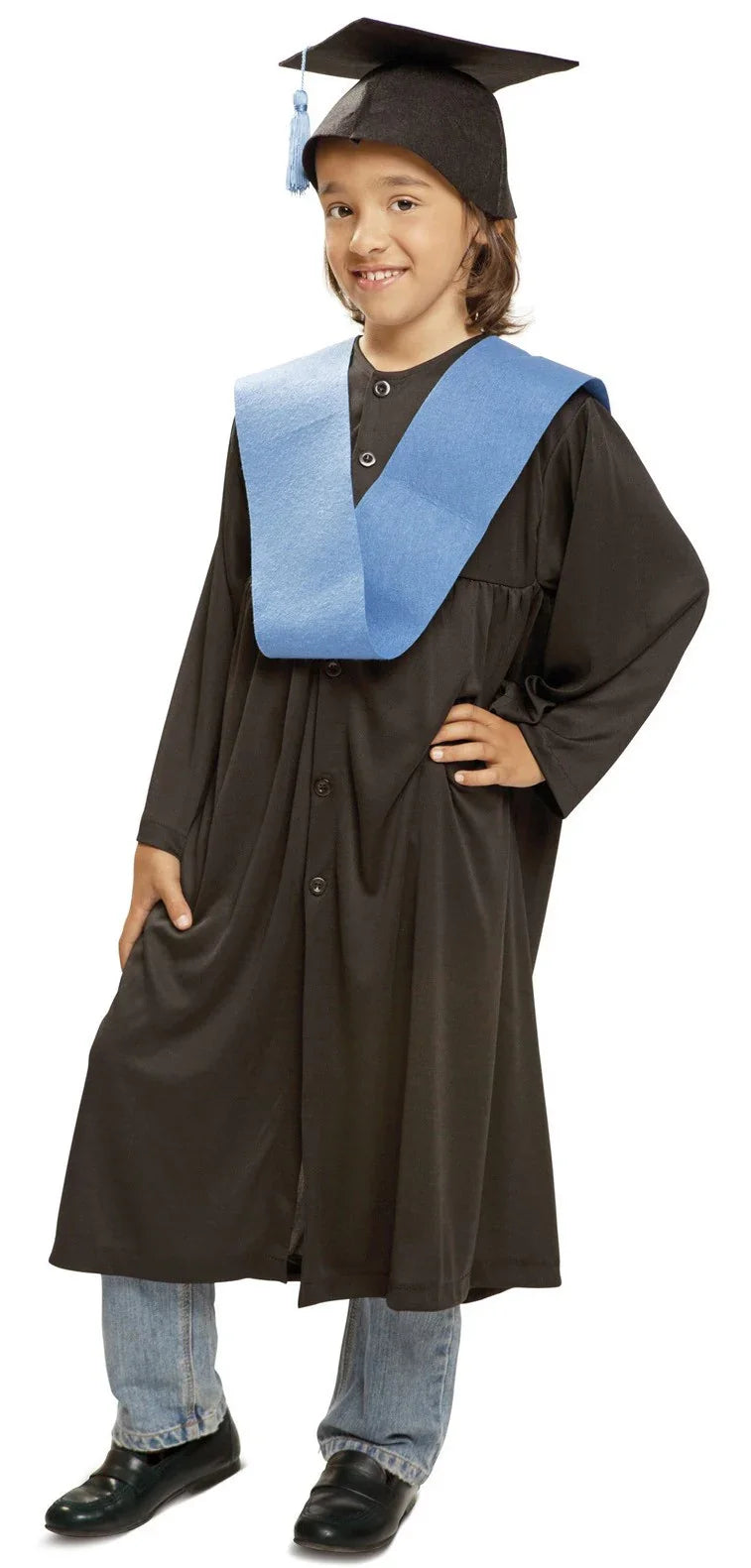 Disfraz de Graduado con Beca Azul Infantil Disfraces Baratos Niños Viving