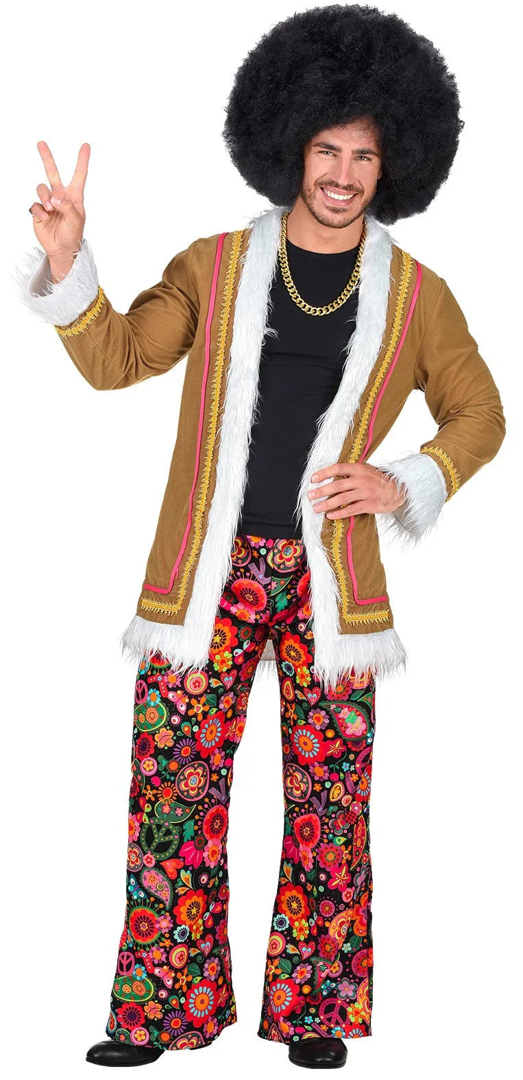 Disfraz de Hippie Woodstock para Hombre Hippies Widmann