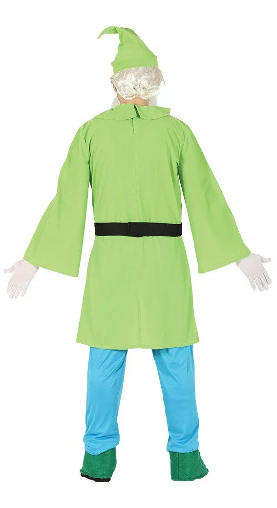 Disfraz de Enanito Verde Paticorto para Adulto Dibujos Animados y Cuentos Guirca