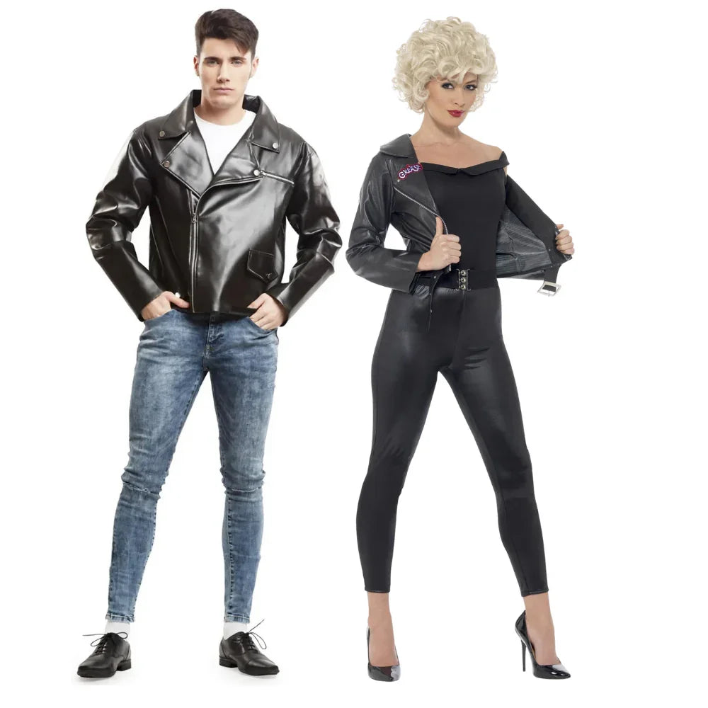 Disfraces en Pareja de Danny y Sandy Grease con Chaqueta Grease - Años 40 y 50 Disfraces Simon