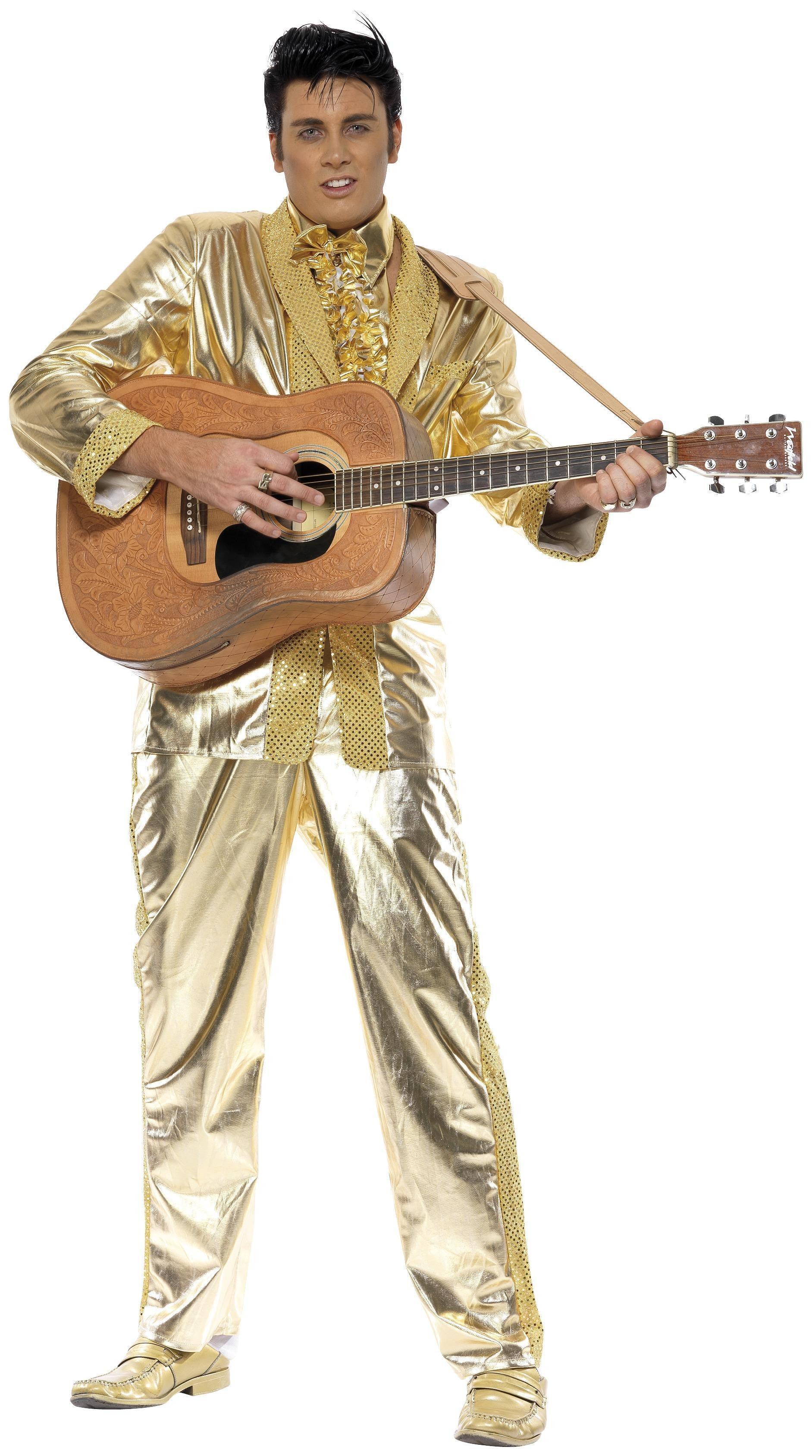 Disfraz de Elvis Presley Dorado para Hombre Elvis Smiffys