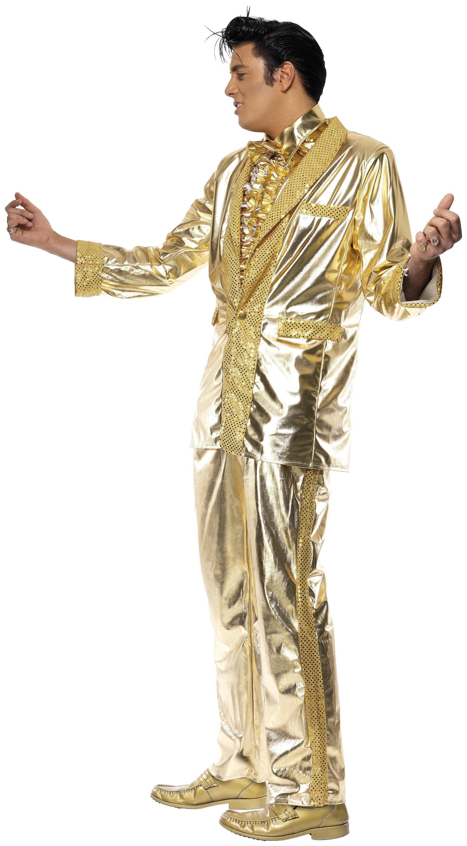 Disfraz de Elvis Presley Dorado para Hombre Elvis Smiffys