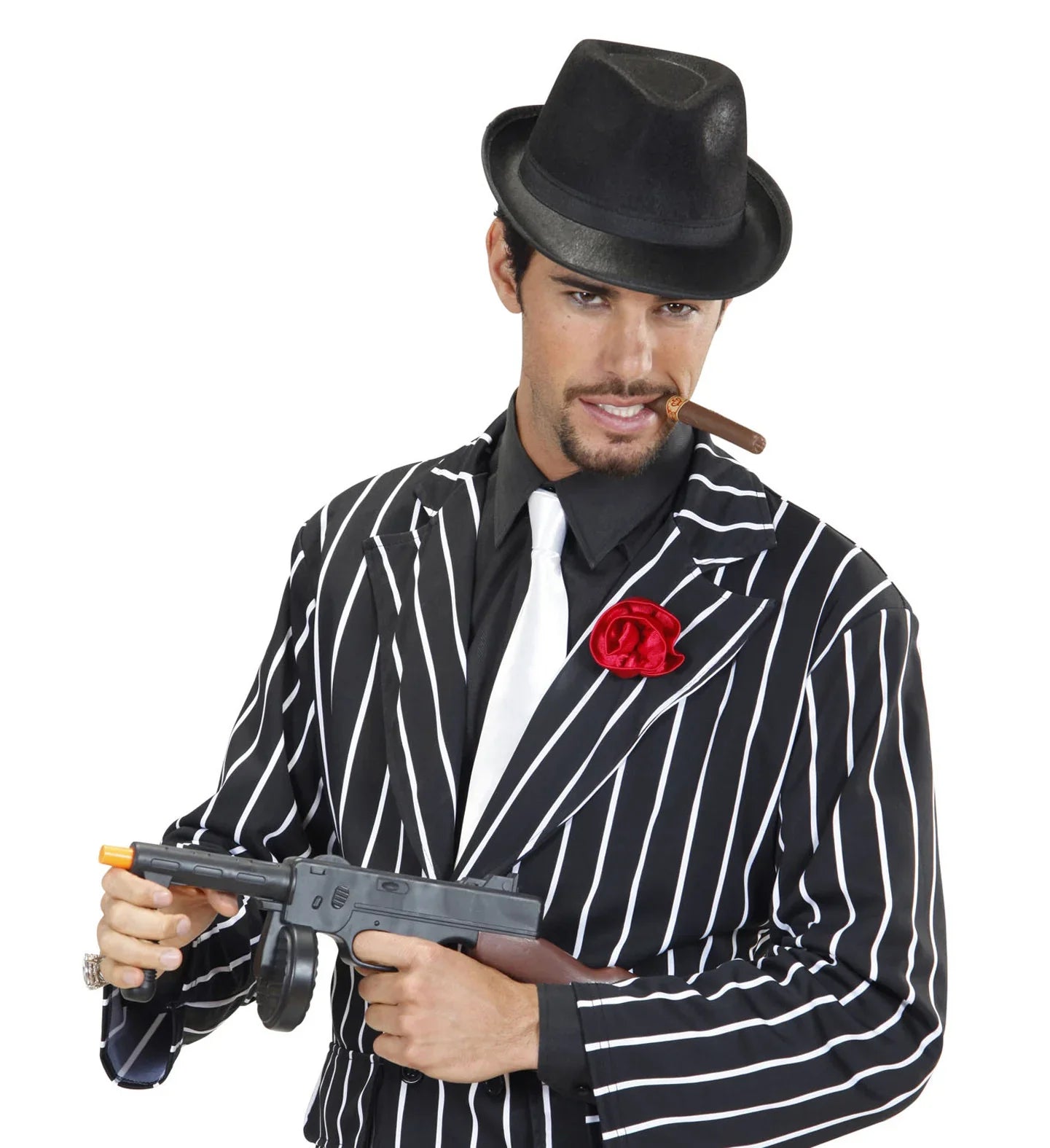 Sombrero de Gangster Negro Sombreros y Gorros Widmann