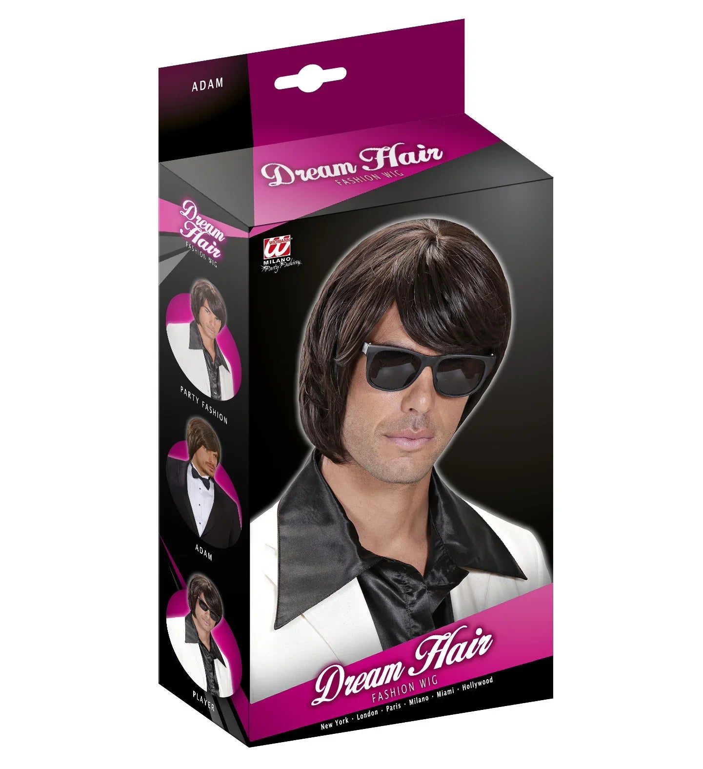 Peluca Castaña para Hombre de Media Melena Lujo Pelucas Widmann