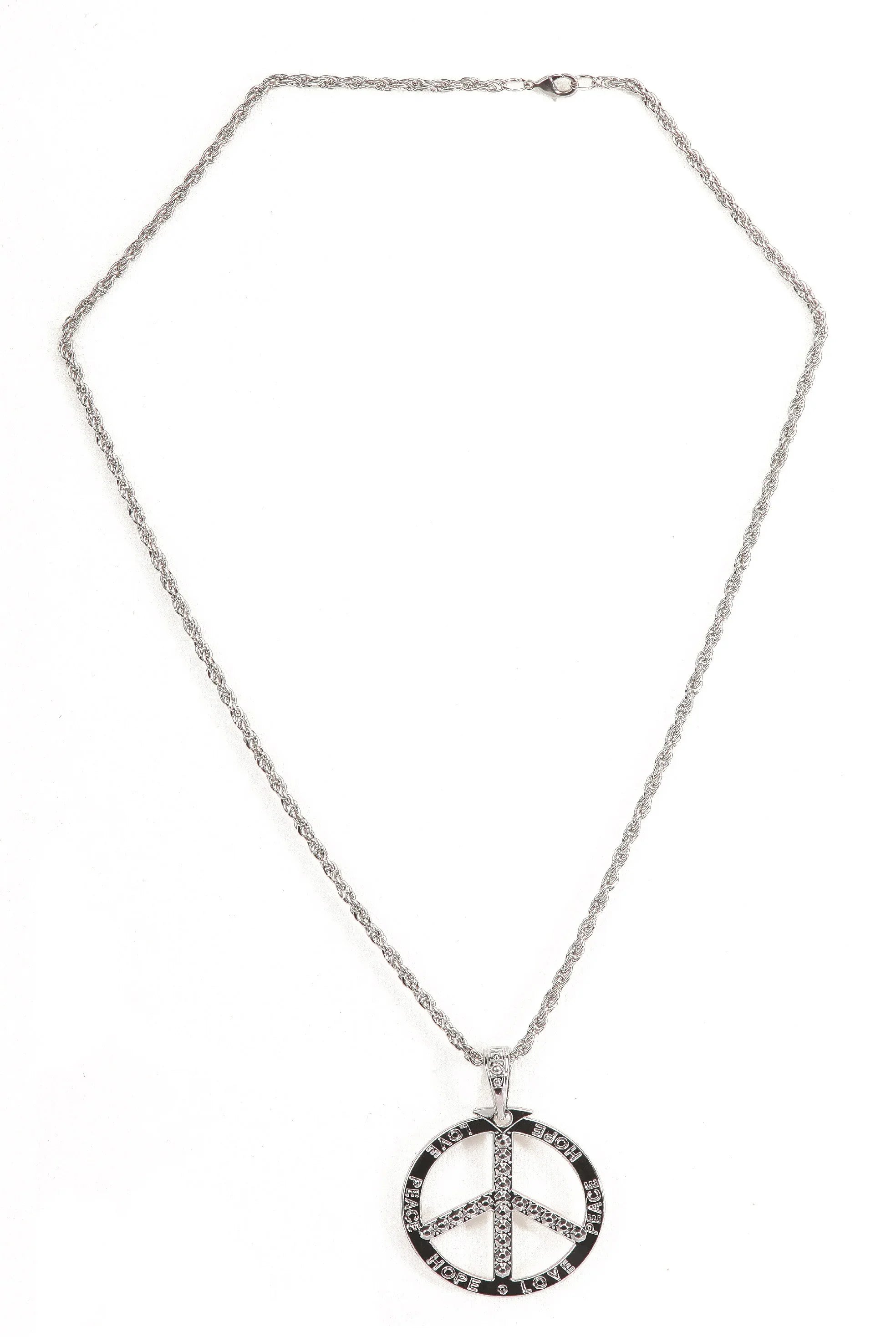 Collar Hippie Plateado de Metal Complementos Hippies Fycar Complementos