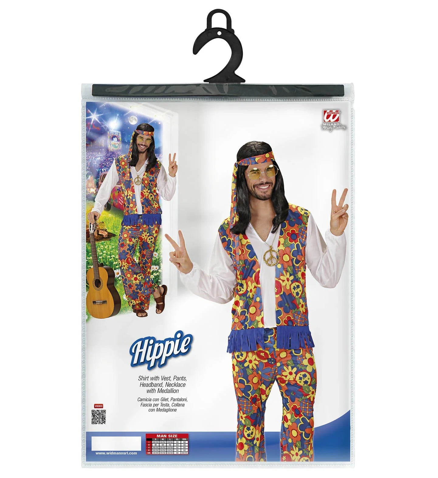Disfraz de Hippie para Hombre Hippies Widmann