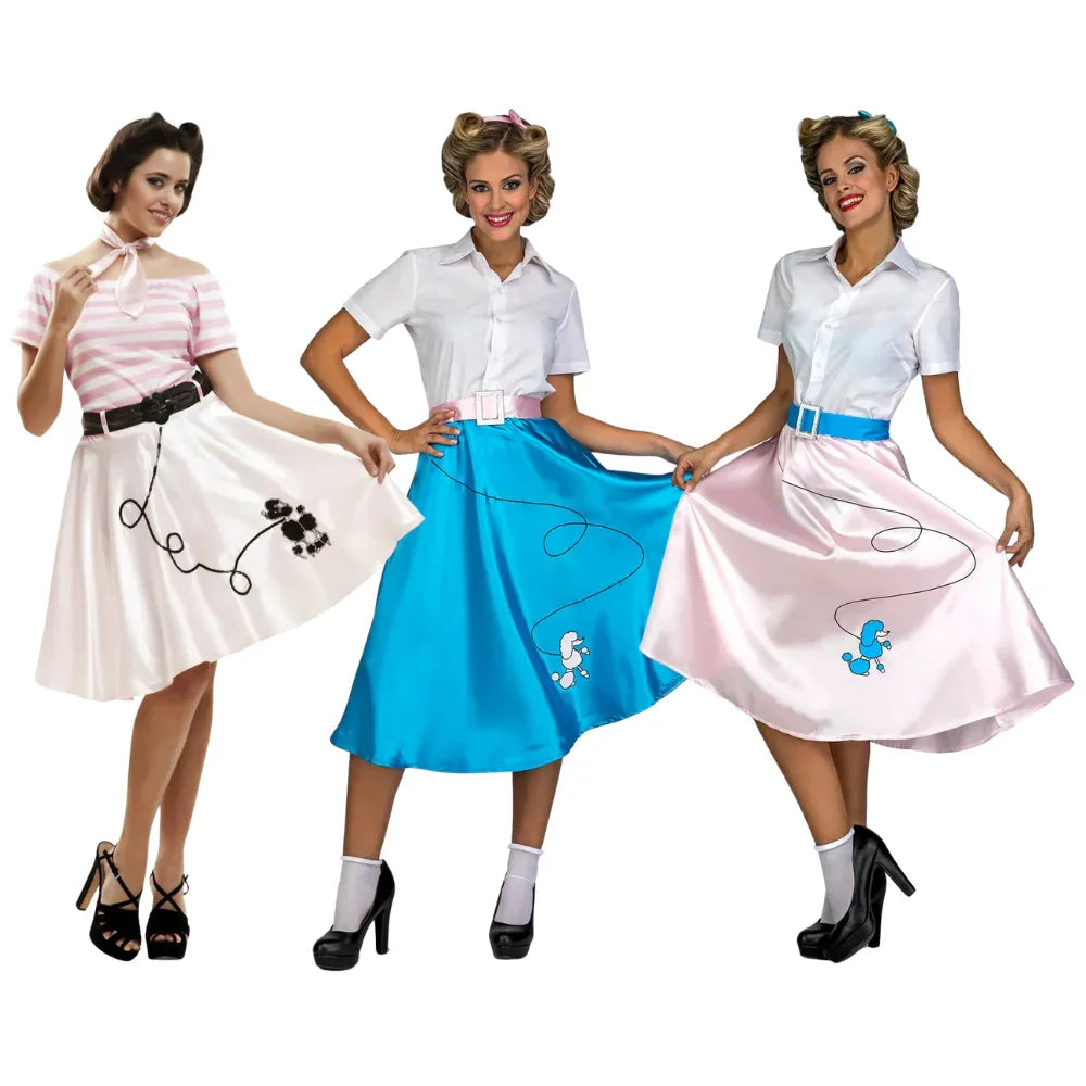 Disfraces para Grupo de Chica Retro Años 50 Grease - Años 40 y 50 Disfraces Simon