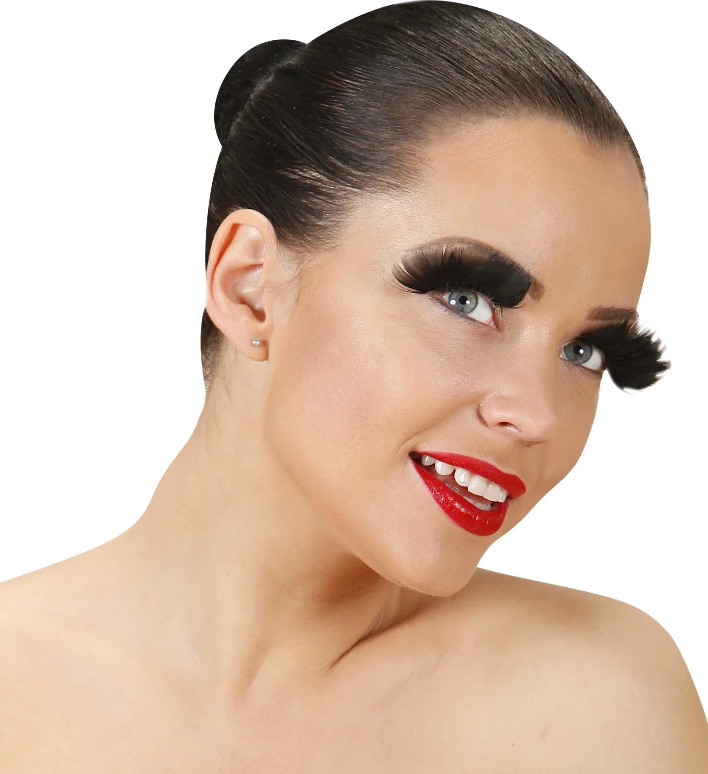 Pestañas de Plumas Negras COMPLEMENTOS Widmann