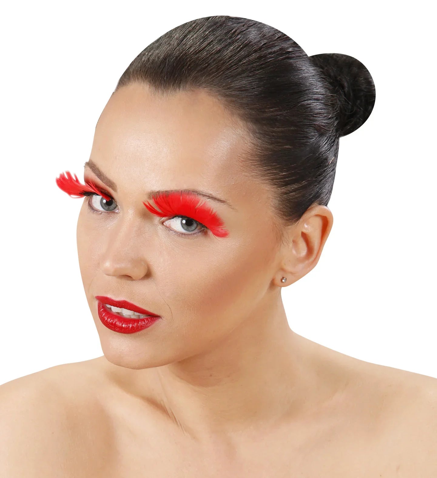 Pestañas de Plumas Rojas COMPLEMENTOS Widmann