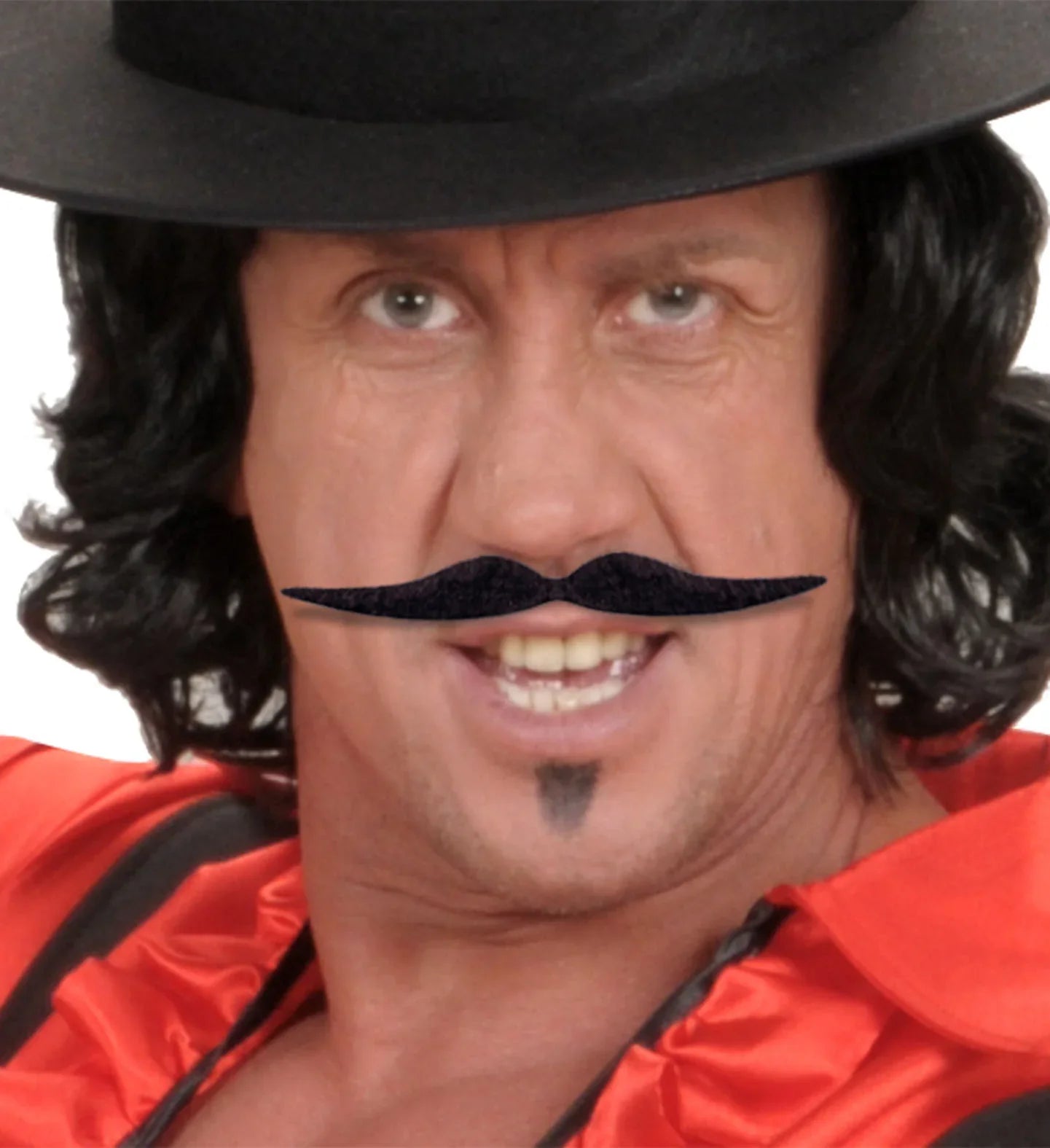 Bigote Adhesivo Largo Moreno Barbas y Bigotes Widmann