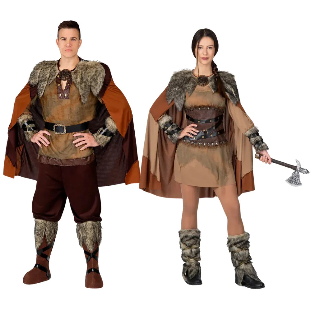 Disfraces en Pareja de Vikingos Nórdicos Vikingos Disfraces Simon