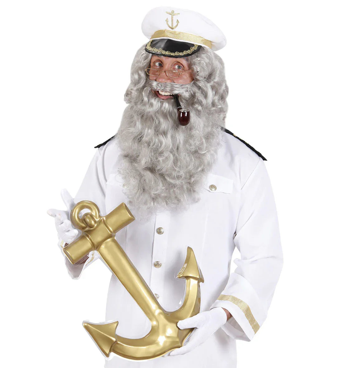 Barba Gris Larga para Adulto COMPLEMENTOS Widmann