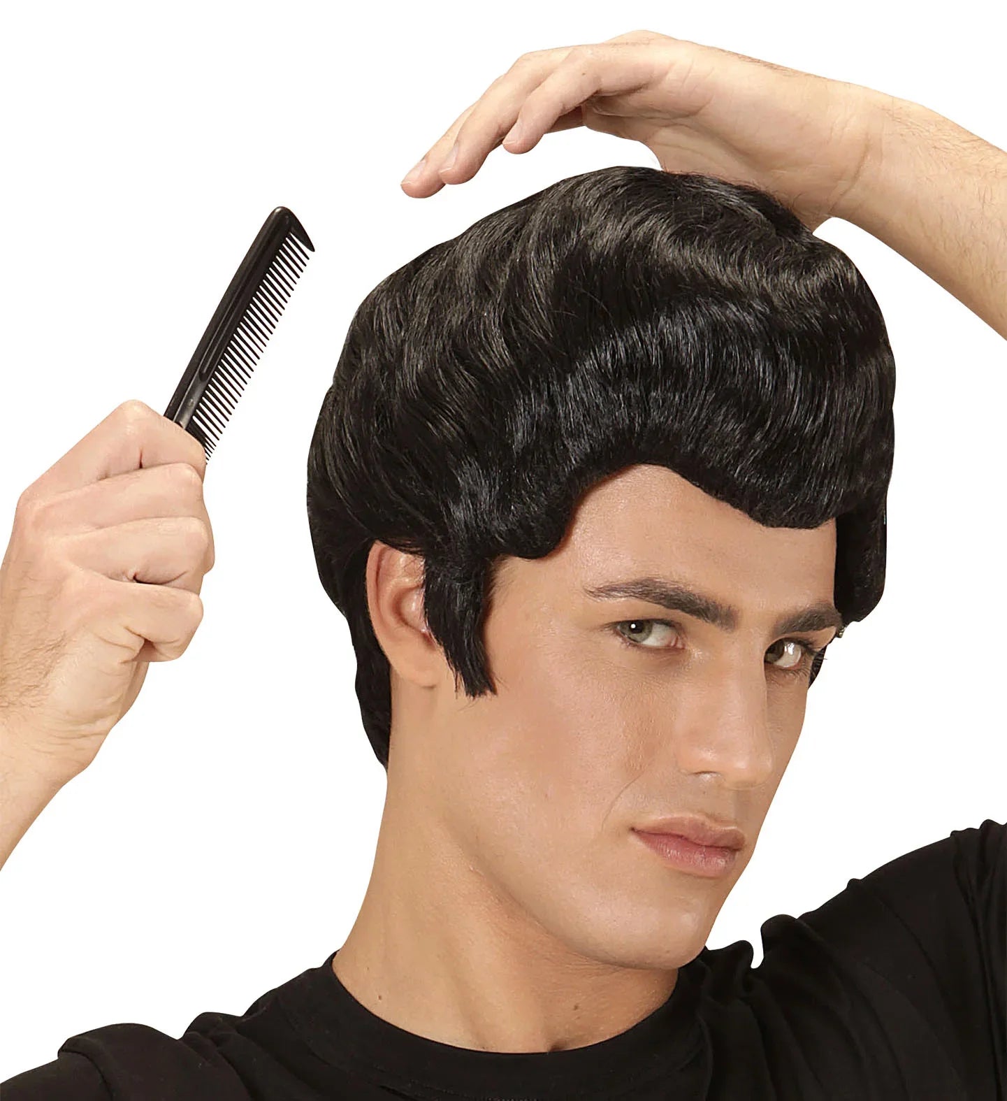 Peluca Rockabilly Morena COMPLEMENTOS Widmann