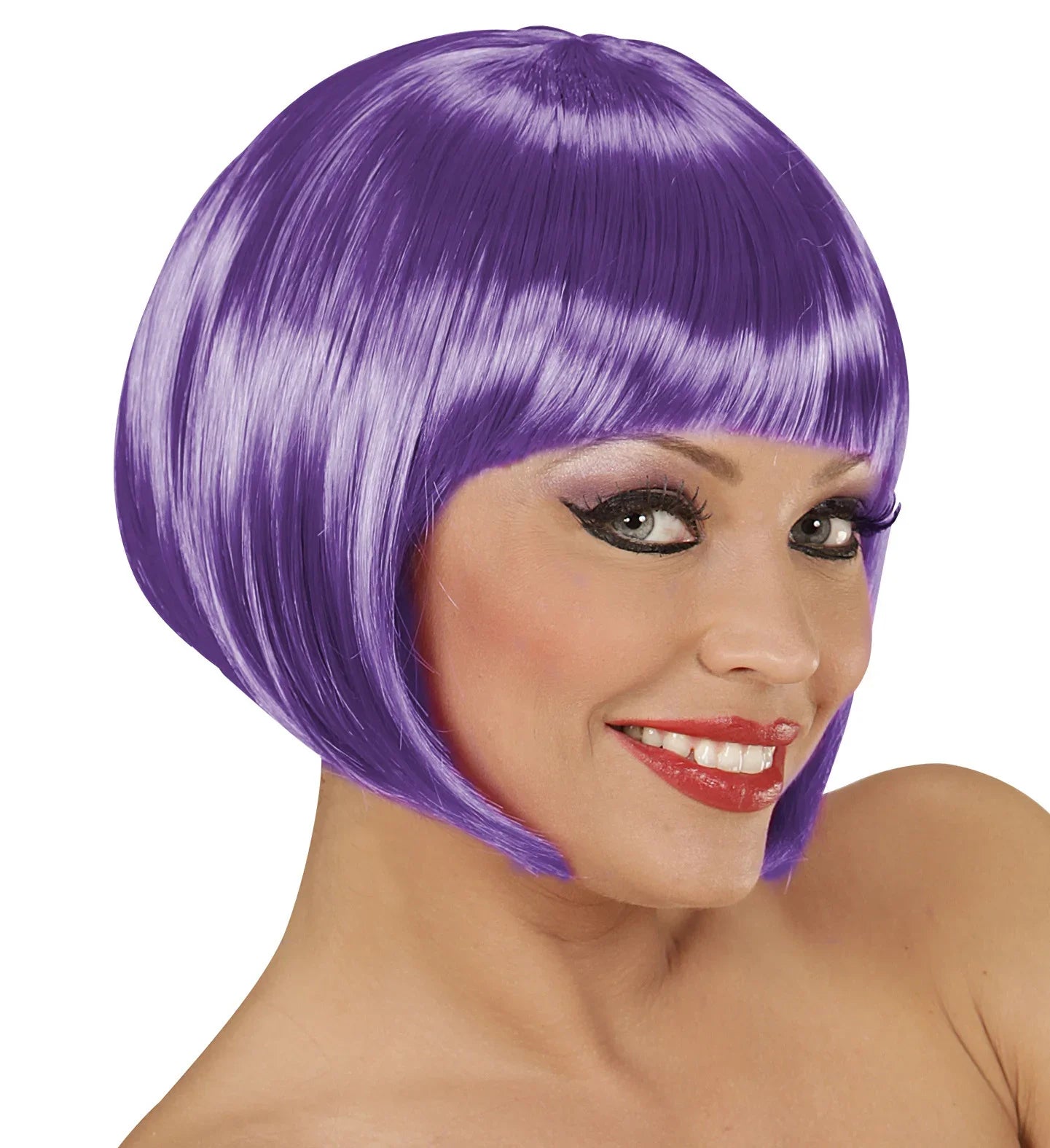 Peluca Media Melena Morada COMPLEMENTOS Widmann