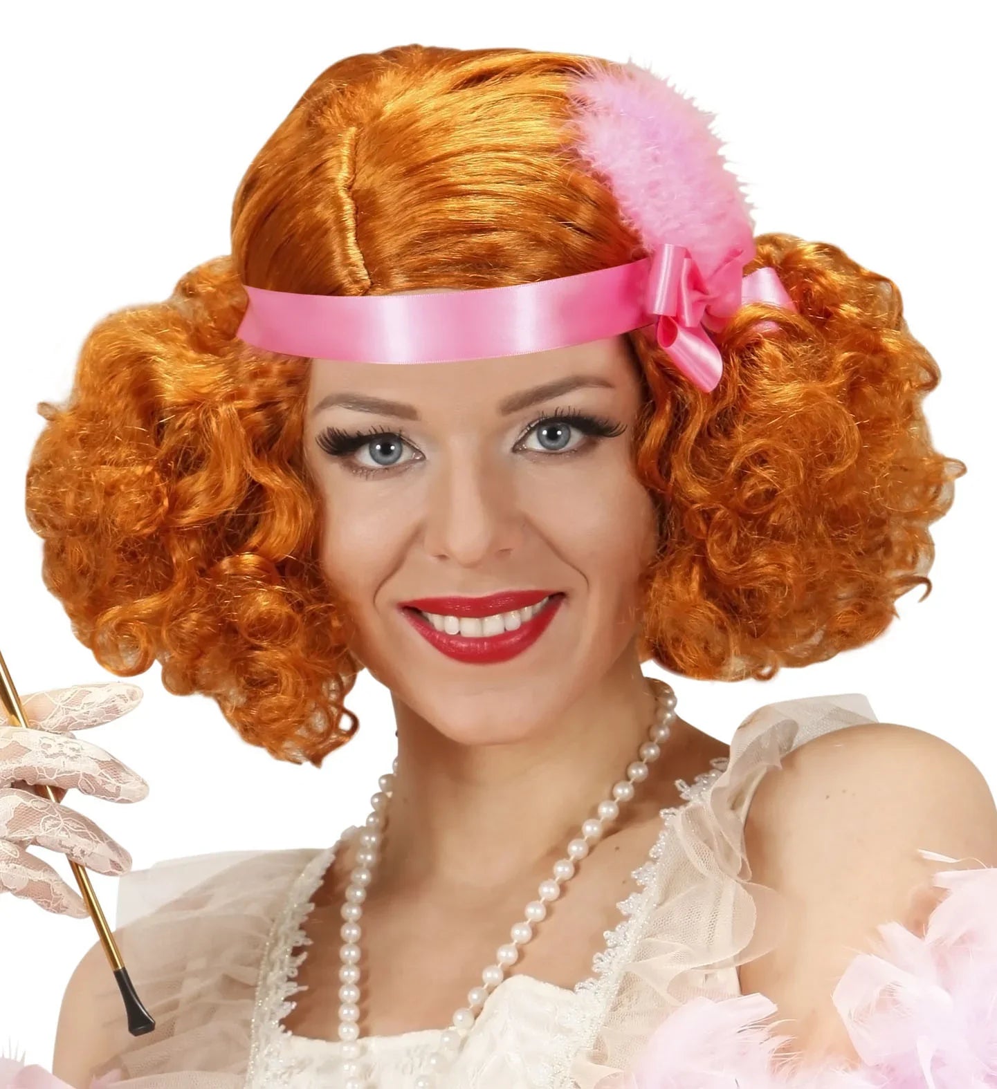 Peluca Charlestón Pelirroja Años 20 COMPLEMENTOS Widmann