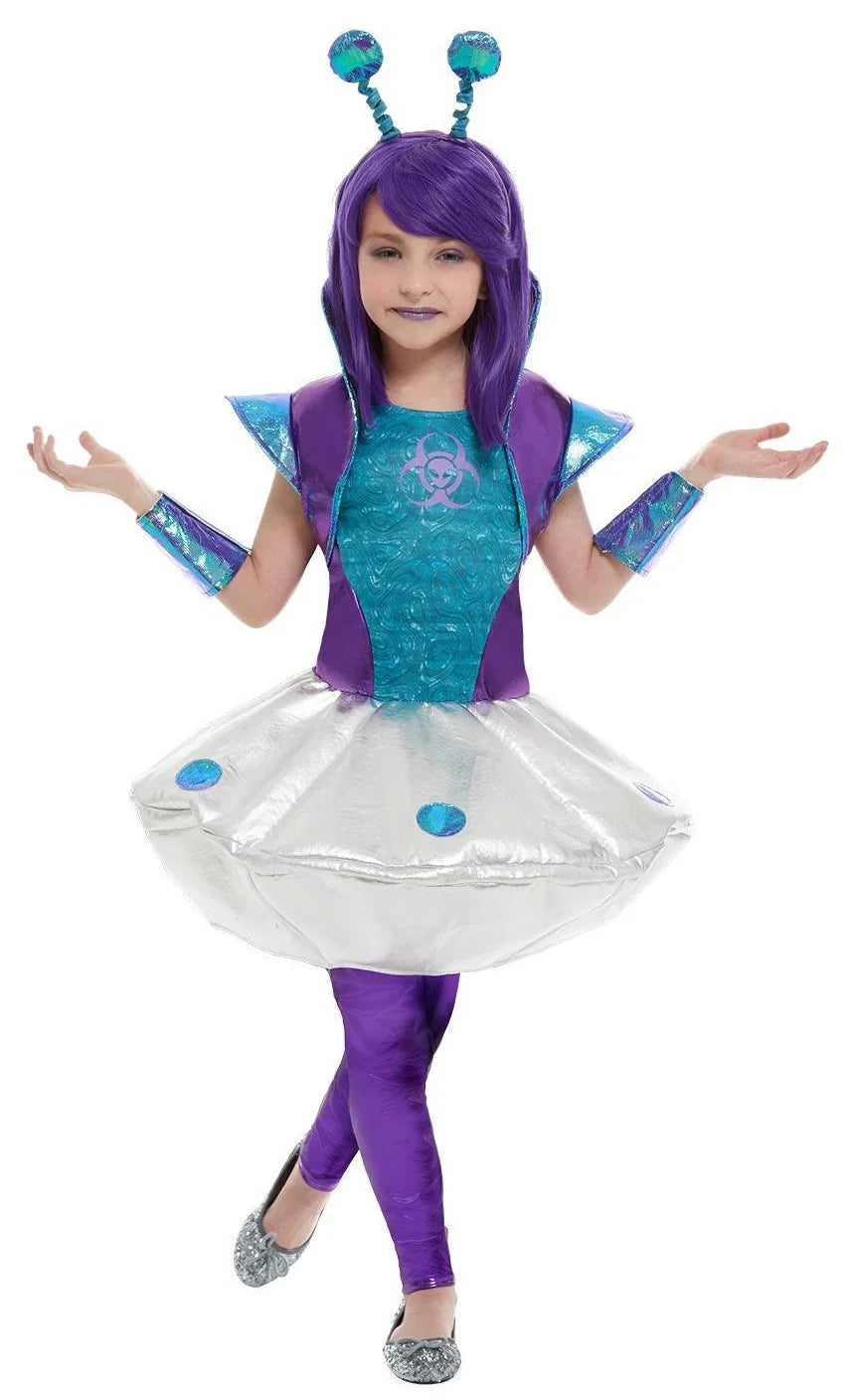 Disfraz de Extraterrestre Espacial para Niña Extraterrestres Smiffys